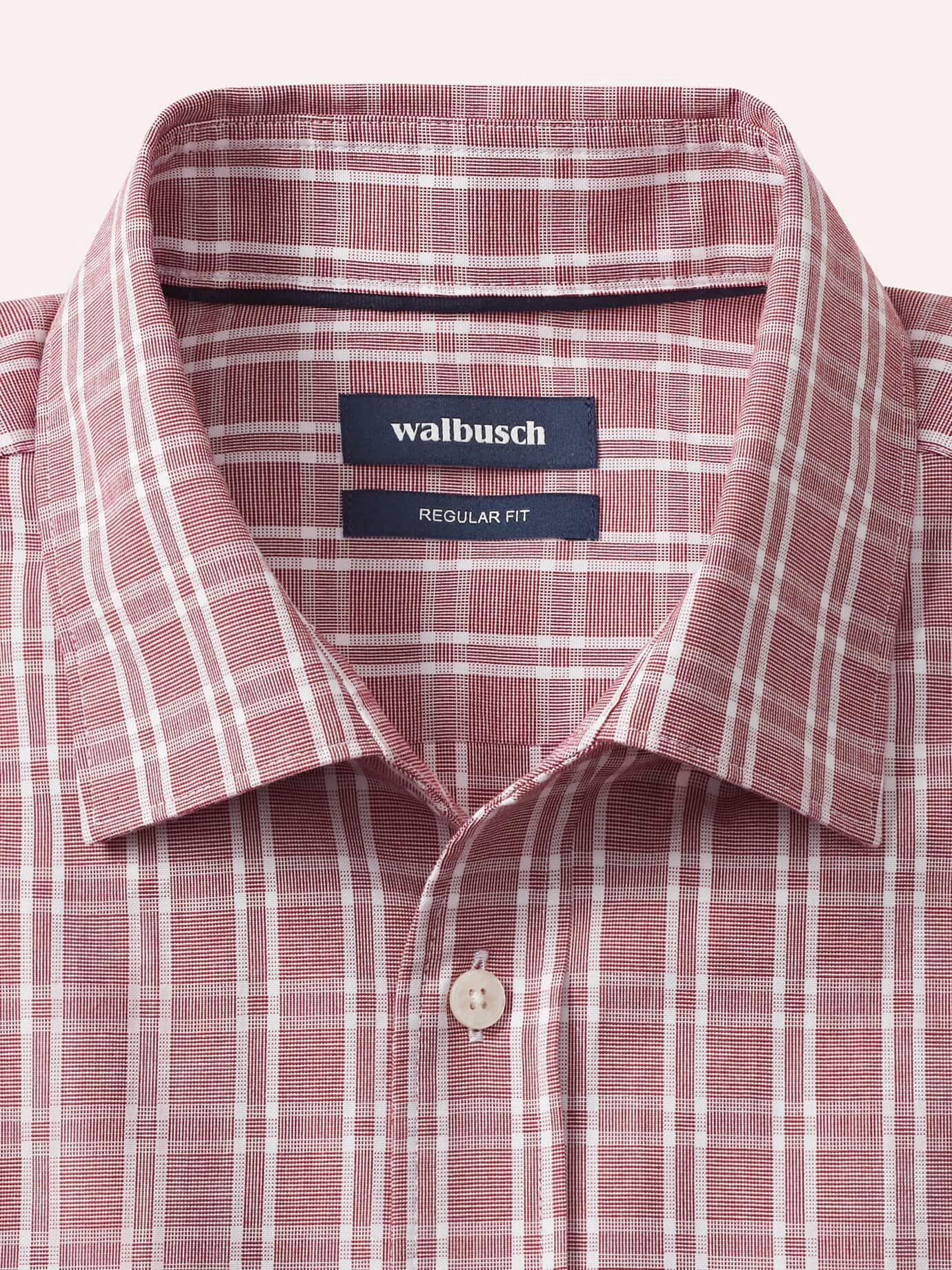 Walbusch Royal Oxford Shirt Red 38 4