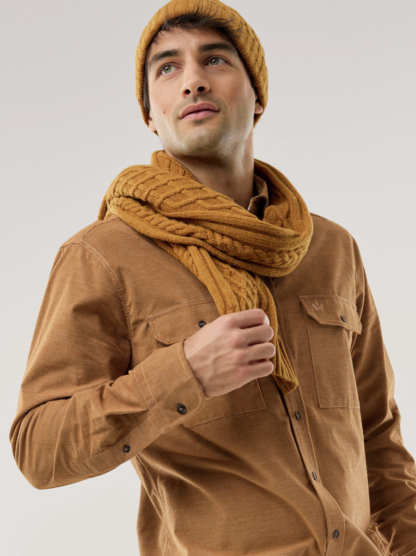 Walbusch Soft-Cord Overshirt Regular Fit Yellow 39/40 3
