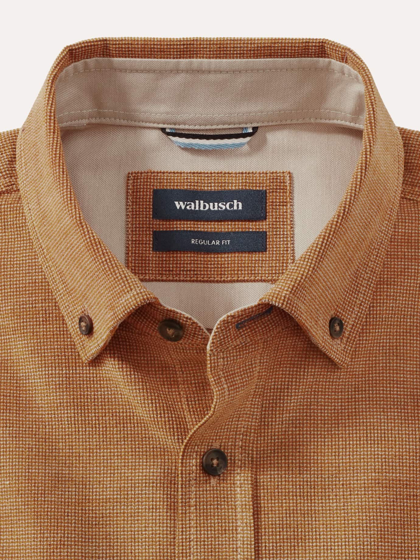 Walbusch Soft-Cord Overshirt Regular Fit Yellow 39/40 4
