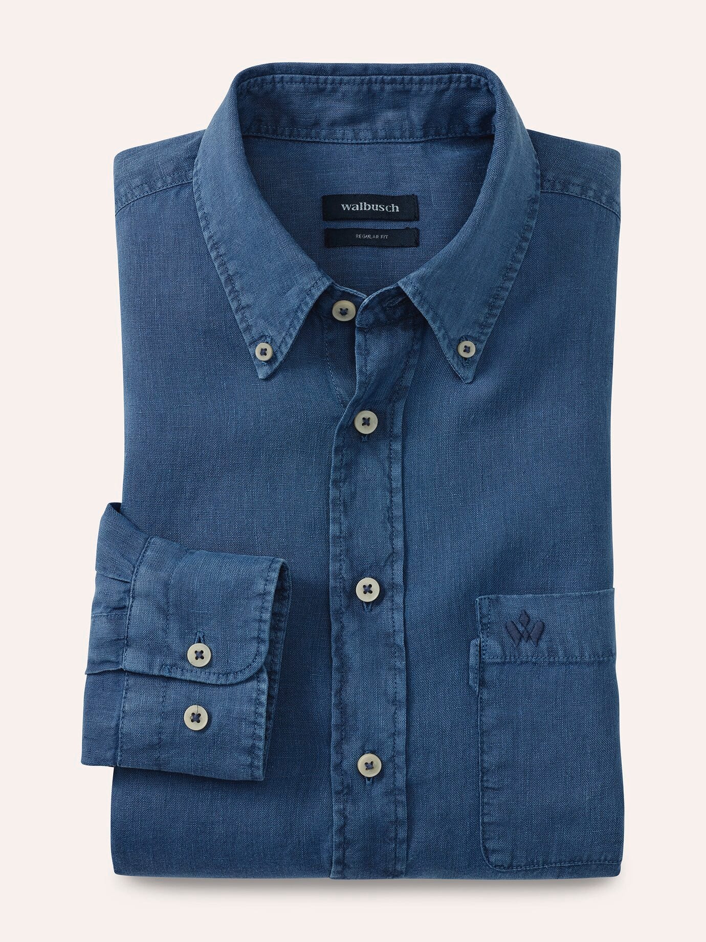 Thumbnail - Pures Leinen Hemd Überfärber