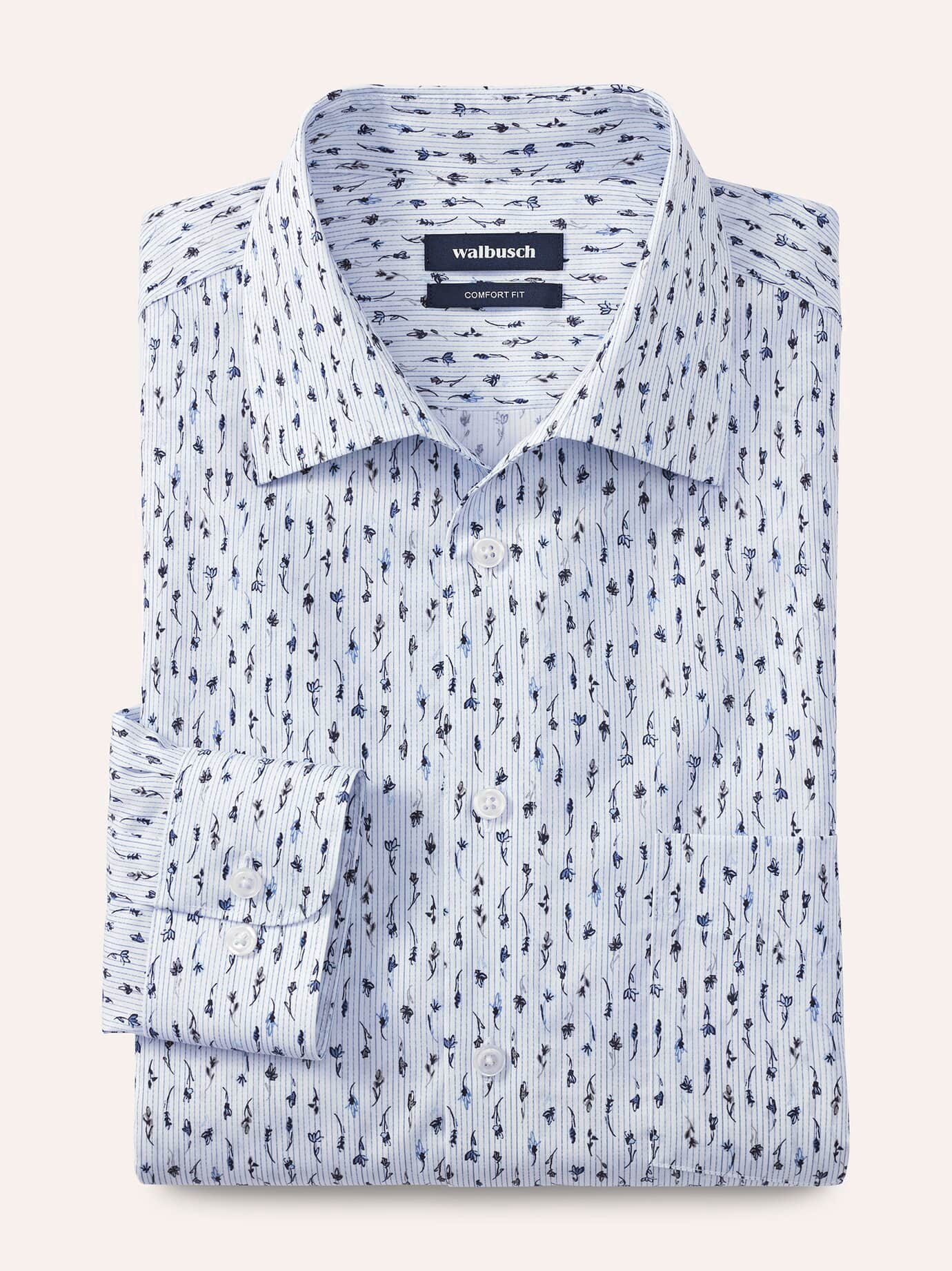 Thumbnail - Extraglatt-Hemd Walbusch-Kragen