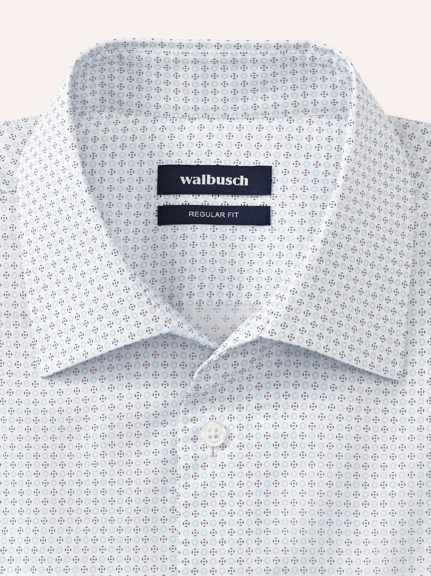 Walbusch Extra Smooth Shirt Buttonless Collar Regular Fit White 38 4
