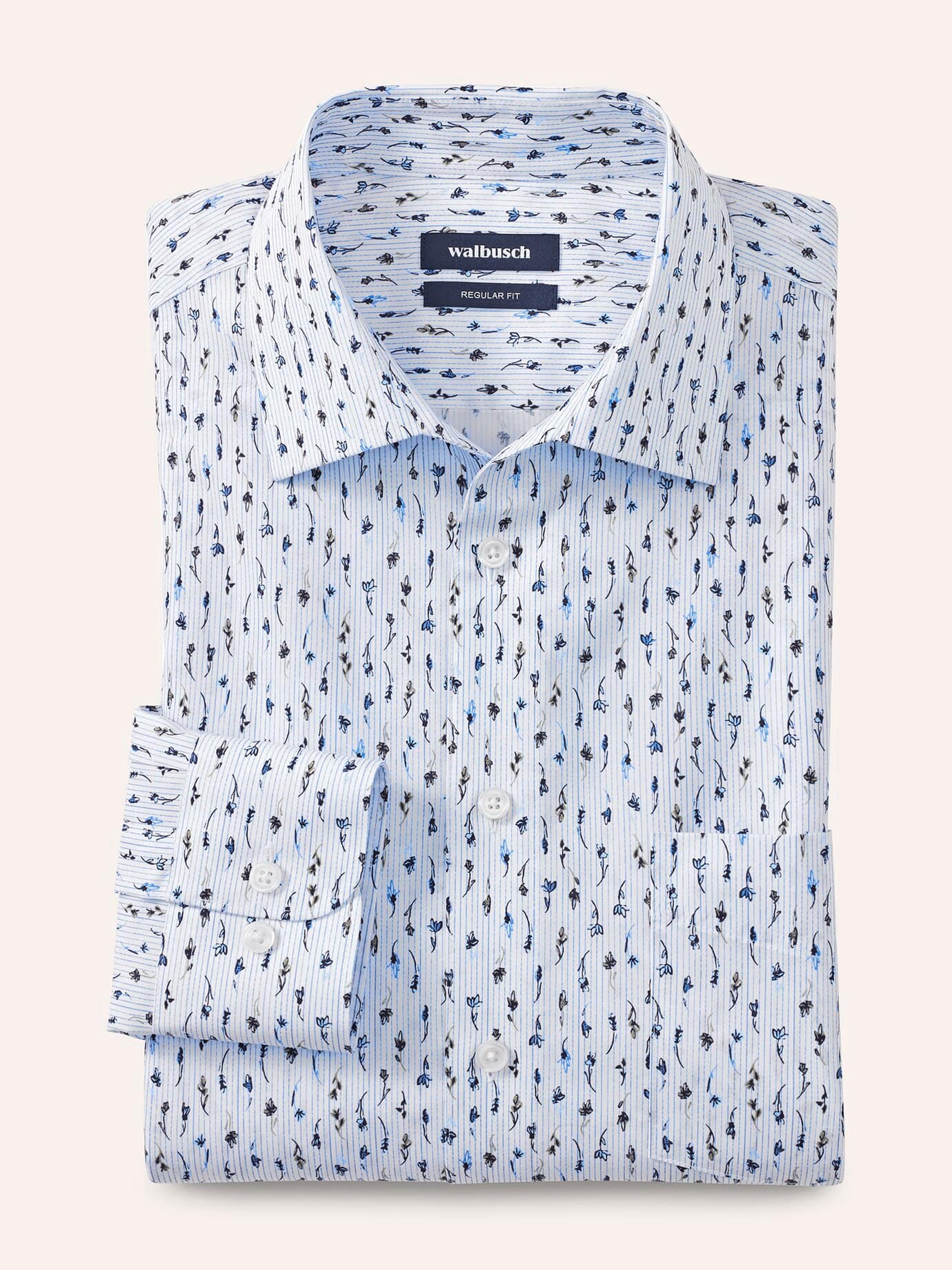 Thumbnail - Extraglatt-Hemd Walbusch-Kragen