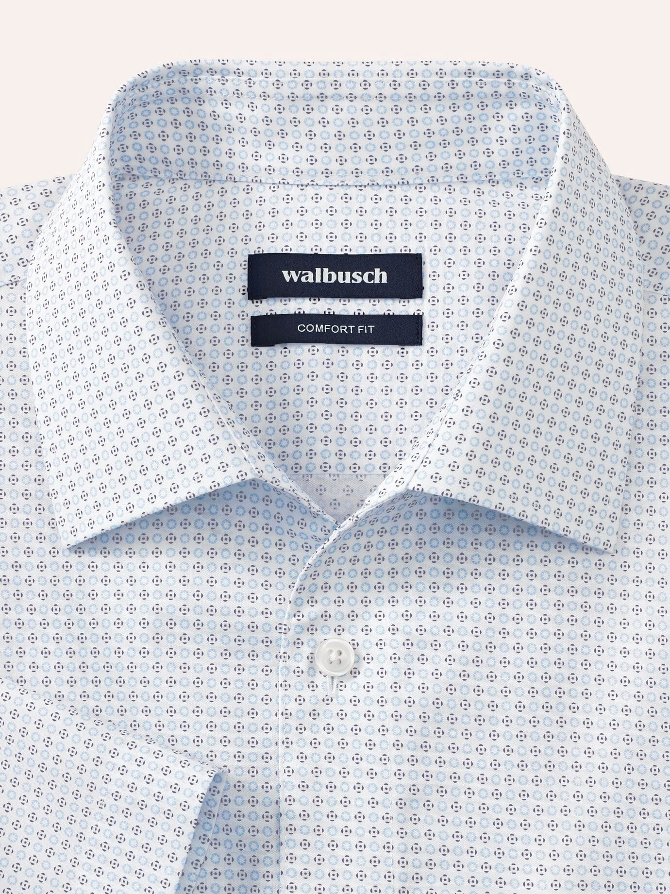 Walbusch Buttonless Collar Shirt White 8