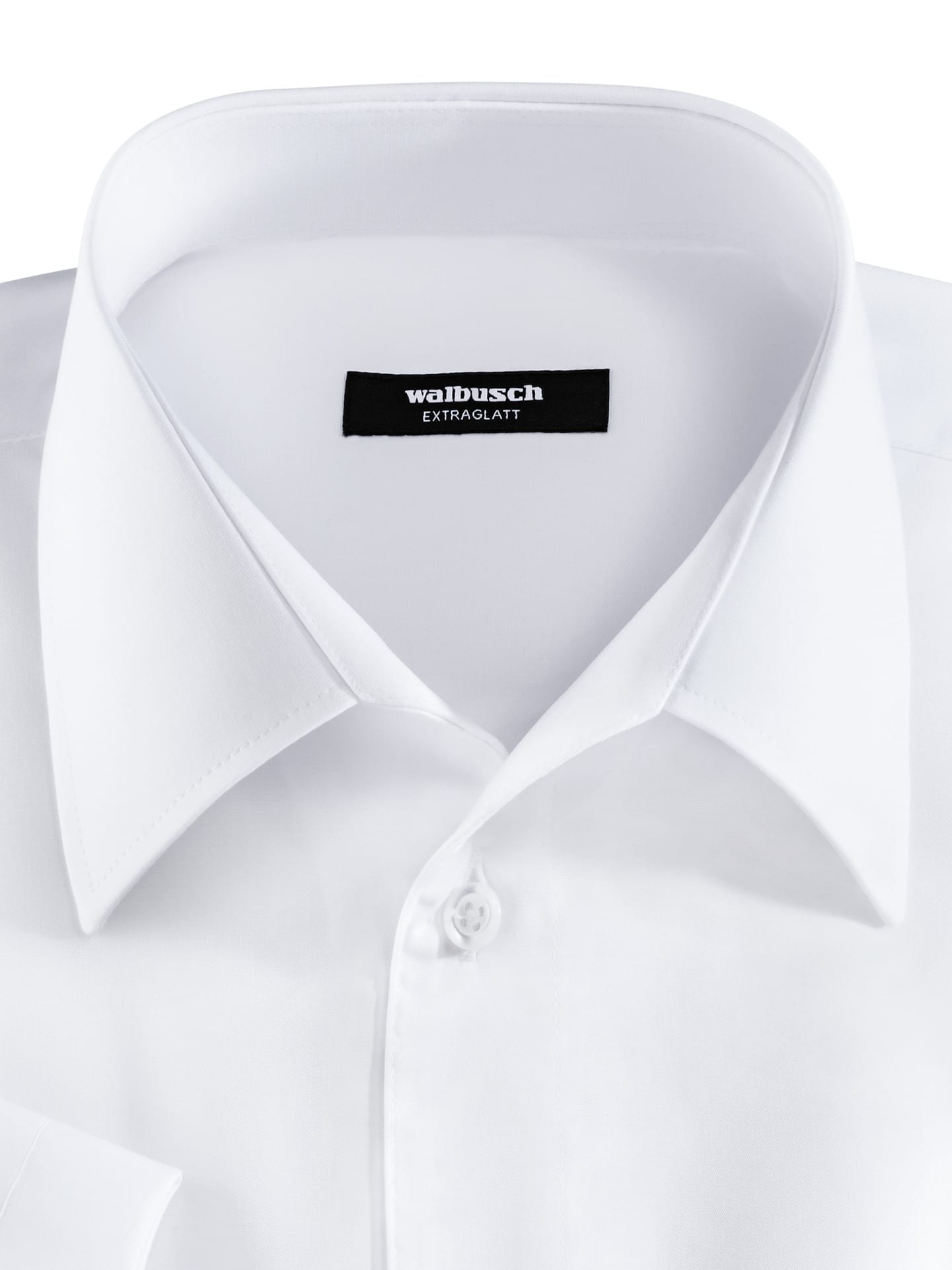 Walbusch Extra Smooth Shirt Buttonless Collar Regular Fit White 38 7