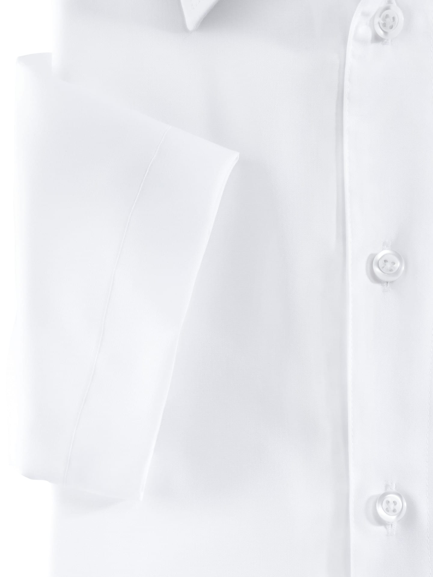 Walbusch Extra Smooth Shirt Buttonless Collar Regular Fit White 38 8
