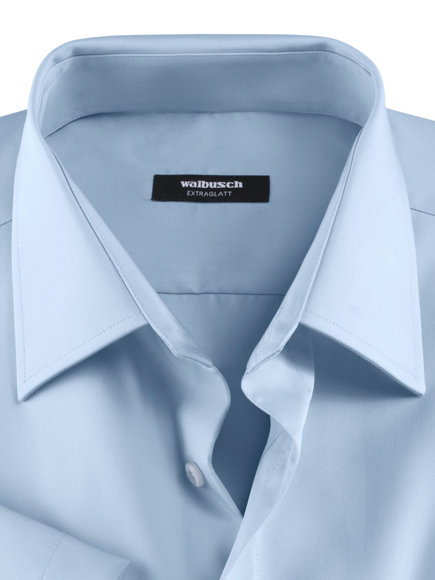 Walbusch Extra Smooth Shirt Kent Collar Light Blue 51/52 3