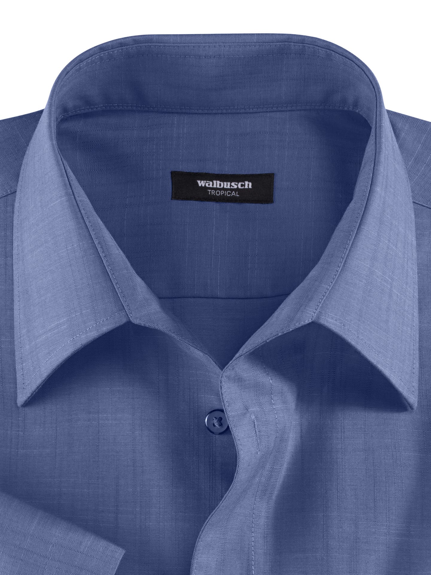 Walbusch Tropical Extra Smooth Shirt Comfort Fit Blue 38 8