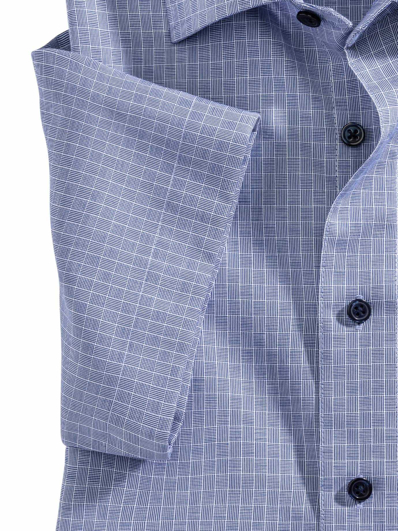 Walbusch Extra Smooth Shirt Kent Collar Comfort Fit Blue 39 8
