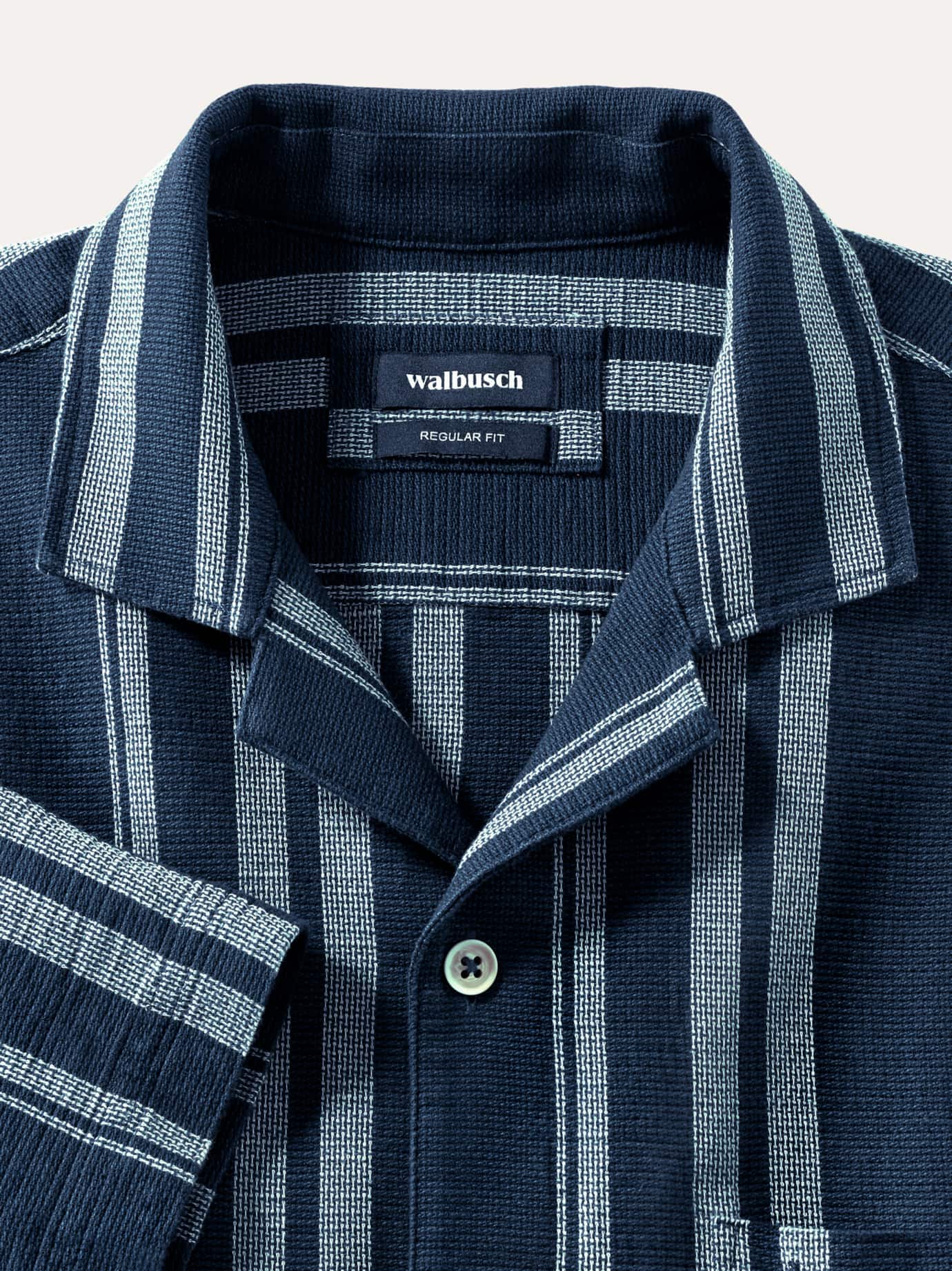 Chemise en coton Walbusch Summer Breeze Bleu 38 4