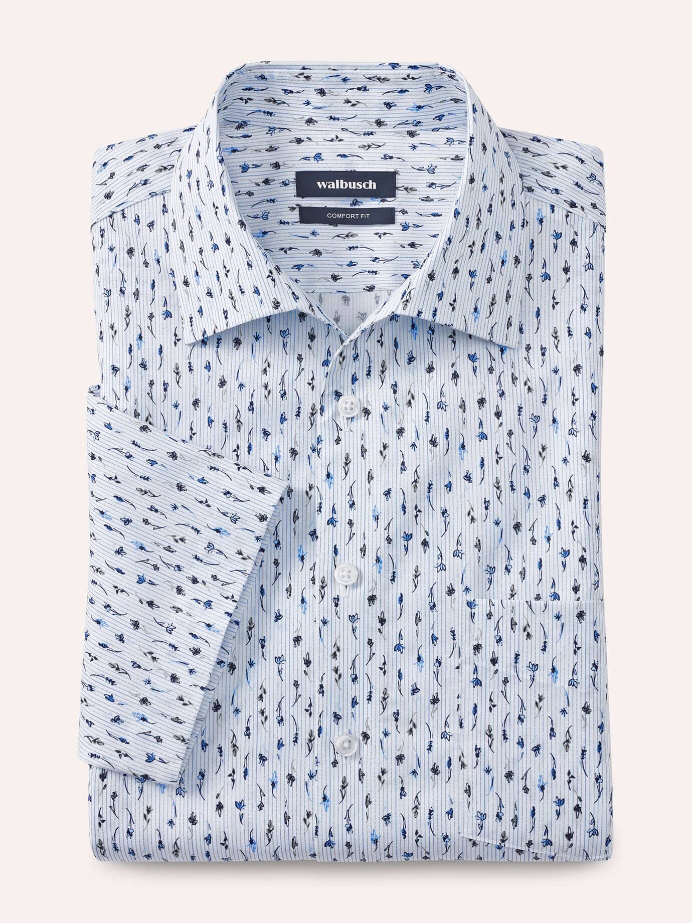 Thumbnail - Extraglatt-Hemd Walbusch-Kragen