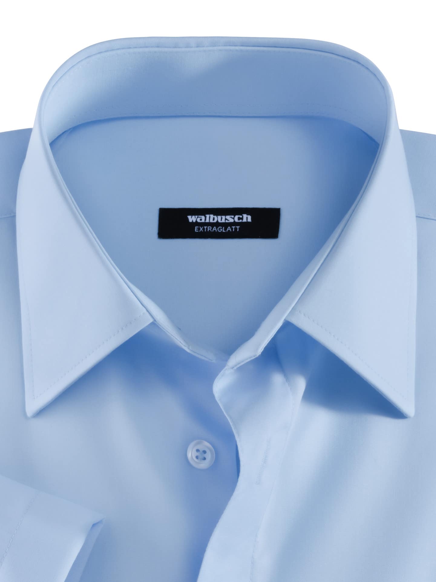 Walbusch Chemise Extraglatt Col Kent Bleu Clair 43 3
