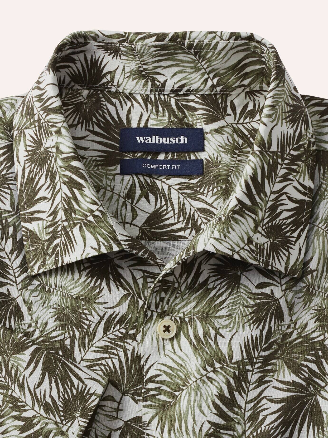 Walbusch Tropical Shirt Green 45/46 8