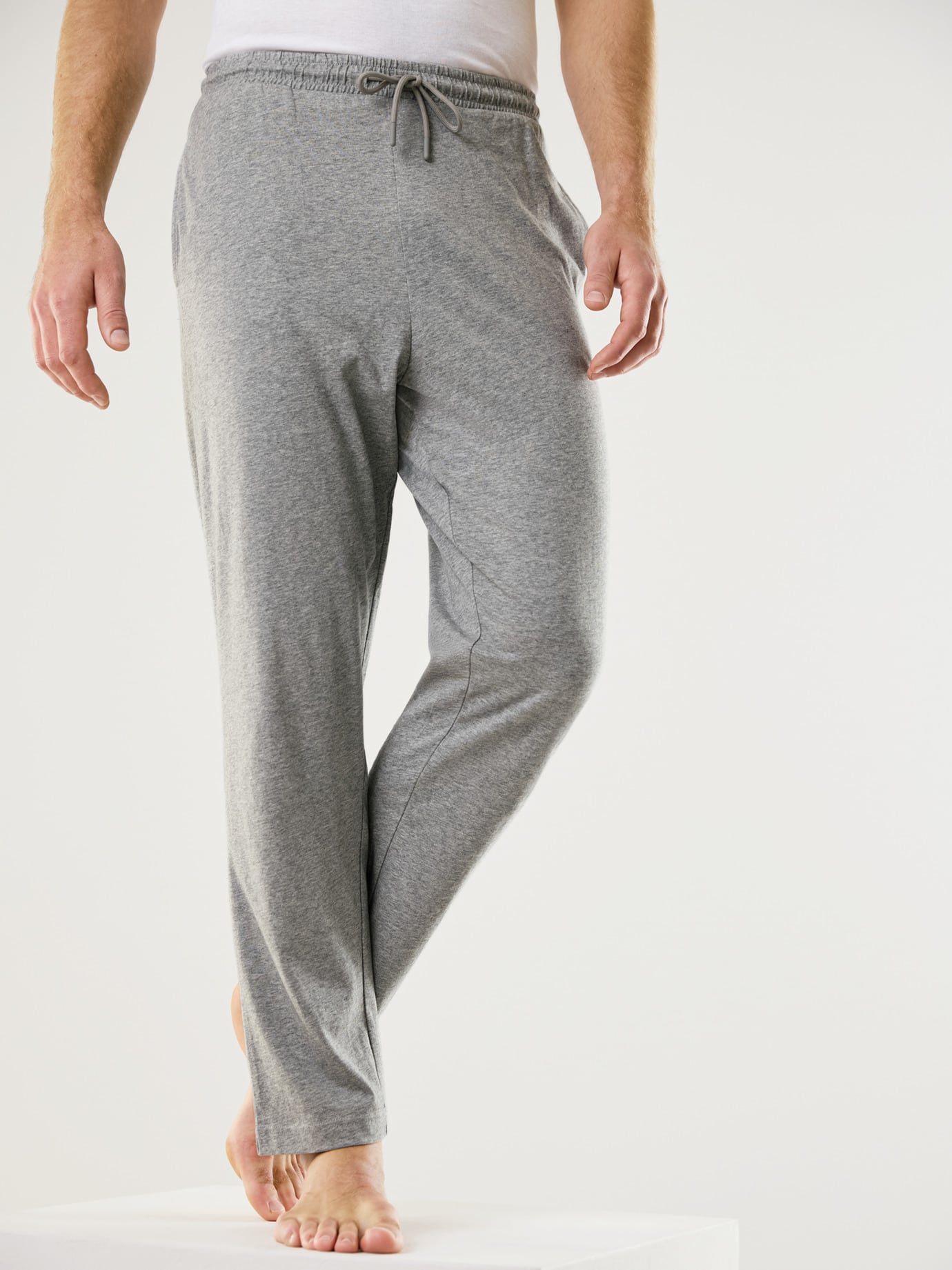 Walbusch 24/7 Hose lang, noch offen: Filter Passform#noch offen: Größenlauf, Farbe Grau, 26, reine, atmungsaktive Baumwolle verstellbarer Gummibund Herren 2