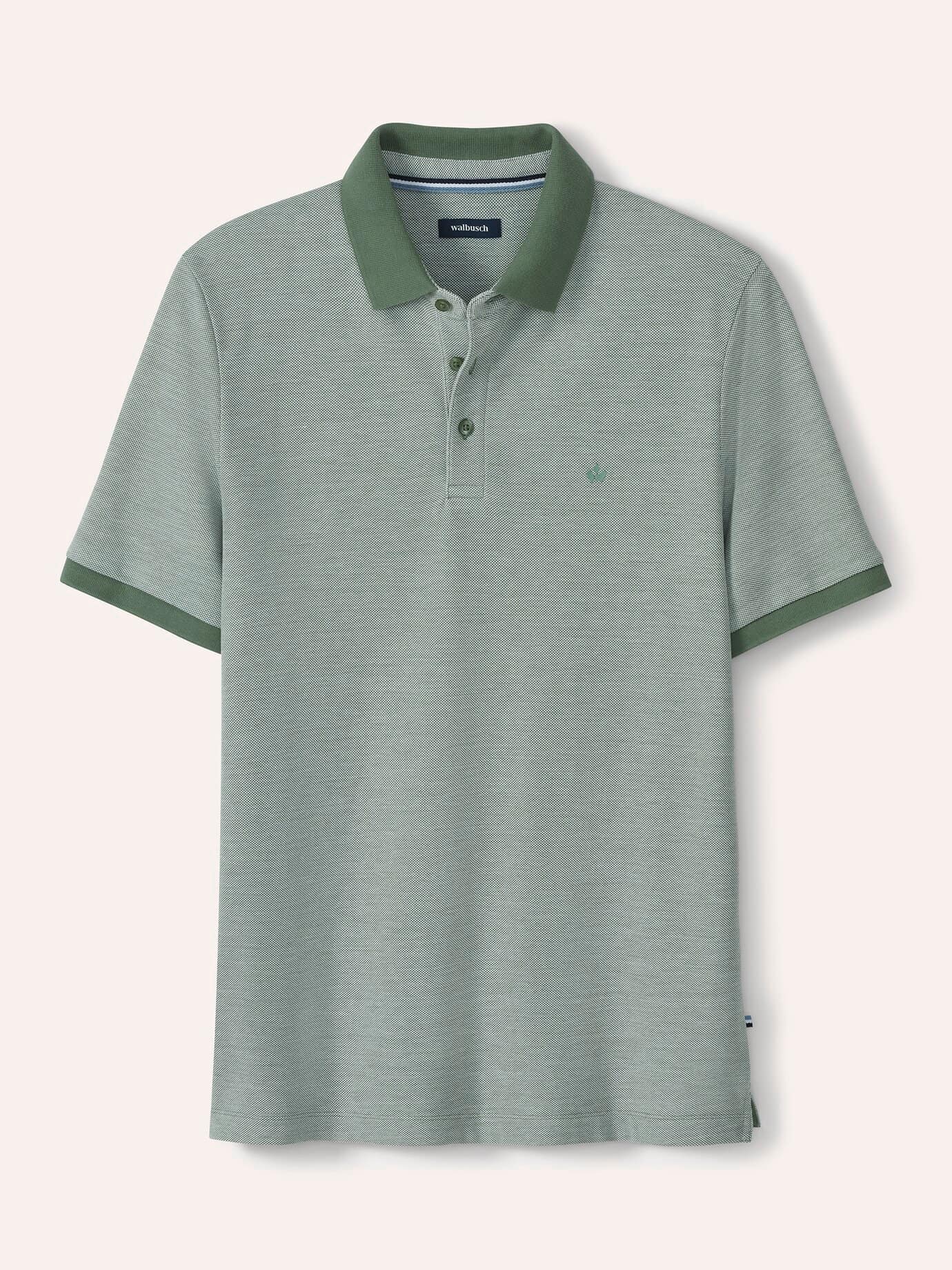 Walbusch Freizeitpolo Extraglatt Polo Green 56 4