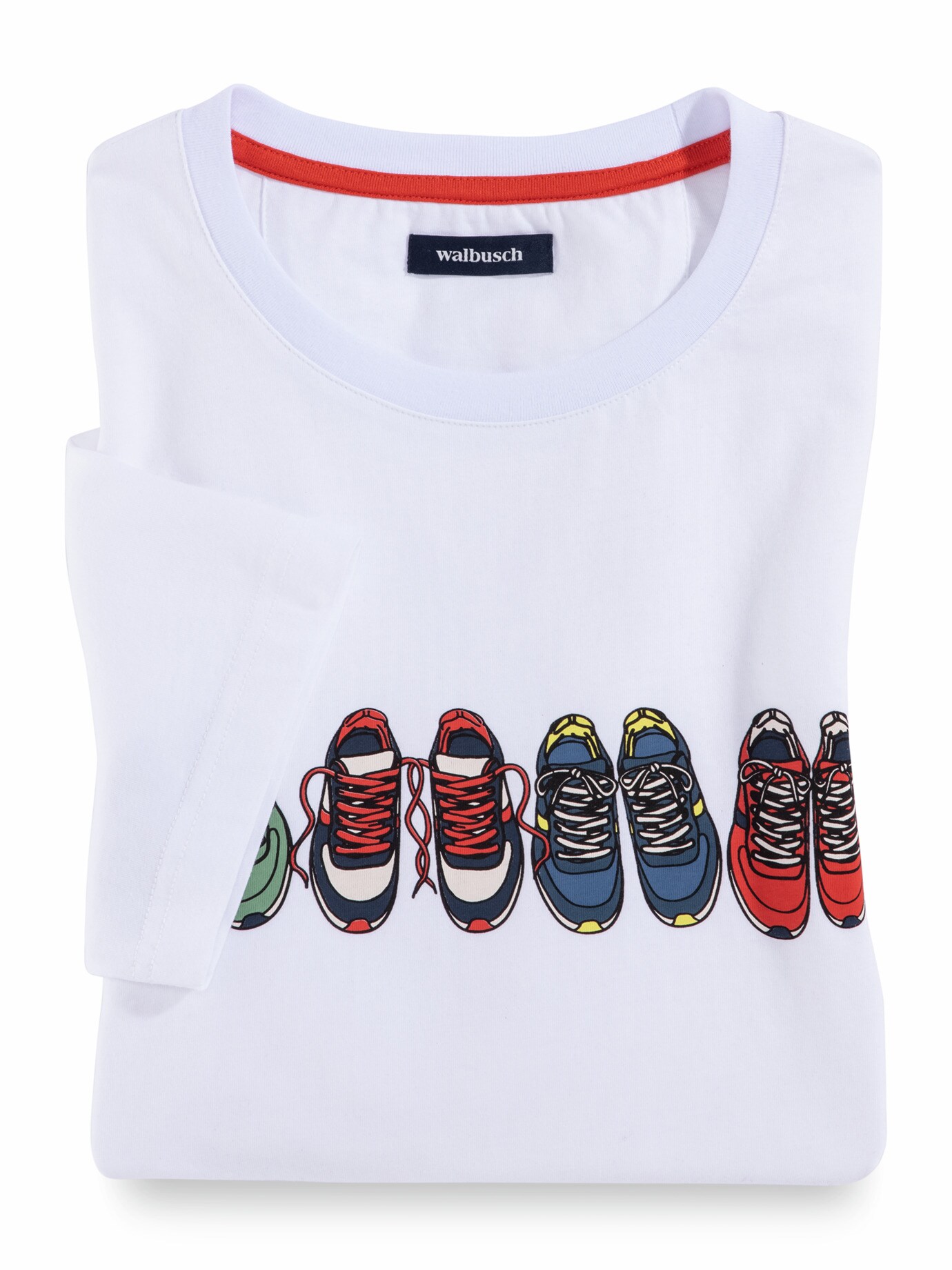 Walbusch Relax Freizeitshirt- Sneaker Weiss male 54