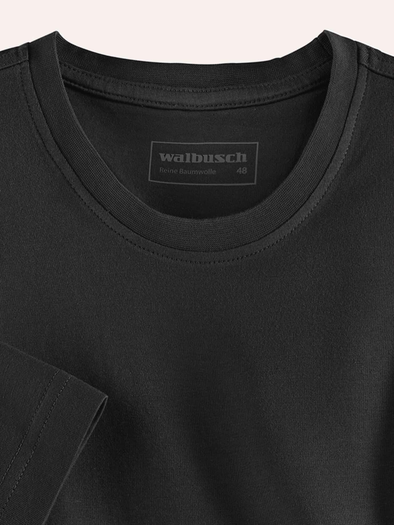Walbusch Round Neck T-Shirt Black 48 3