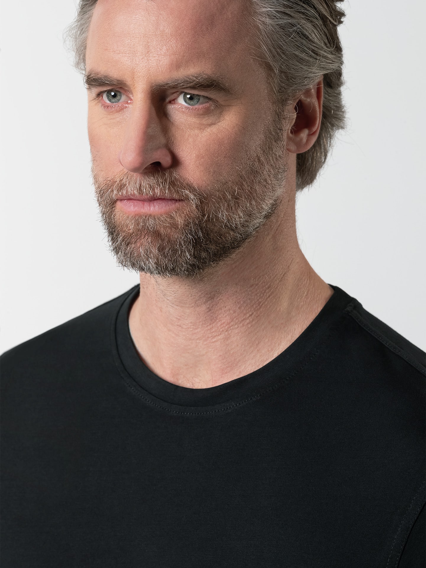 Walbusch Round Neck T-Shirt Black 48 4