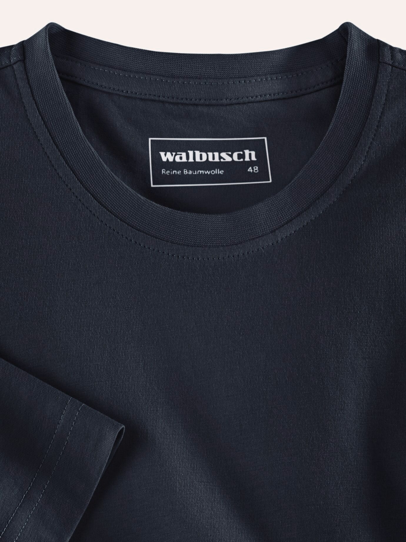 T-shirt Col Rond Walbusch Bleu 58/60 7