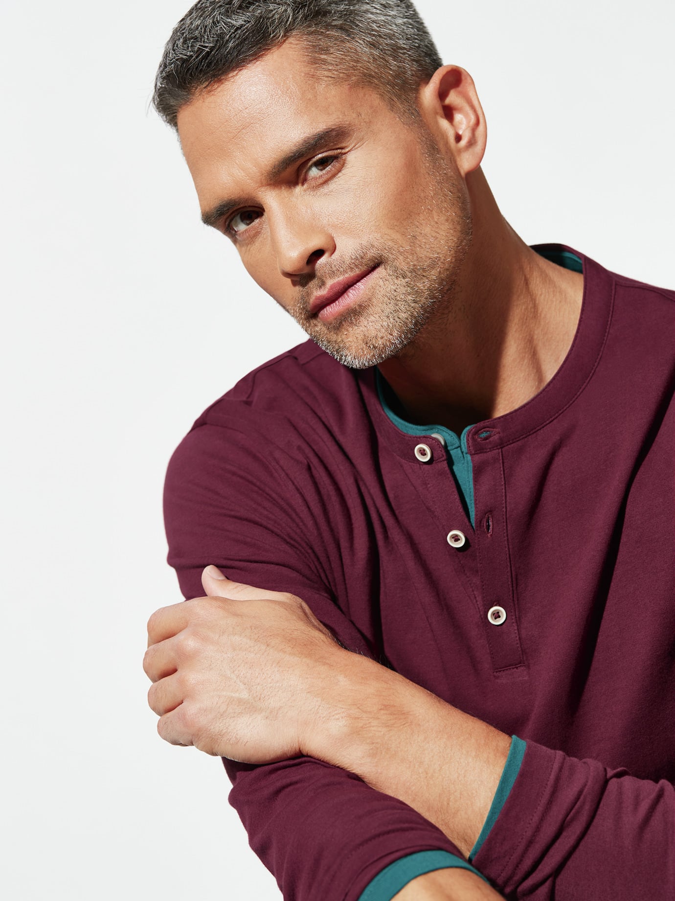 Walbusch Henley Shirt Red 56 8