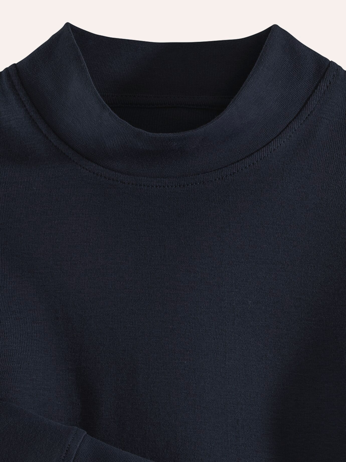 Walbusch Langarm-Shirt Stehkragen, , Farbe Blau, 50, reine Baumwolle angenehm weicher Griff Herren 3