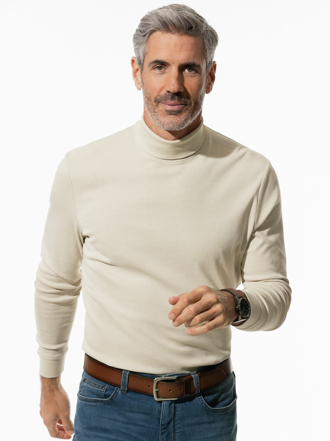 Walbusch Rollkragen-Shirt Beige 56 2