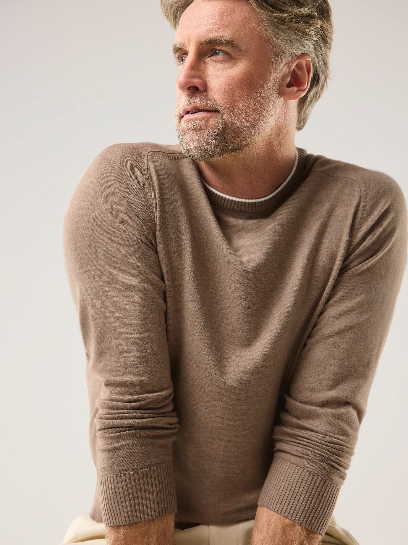 Walbusch Premium Pullover Beige 50 3