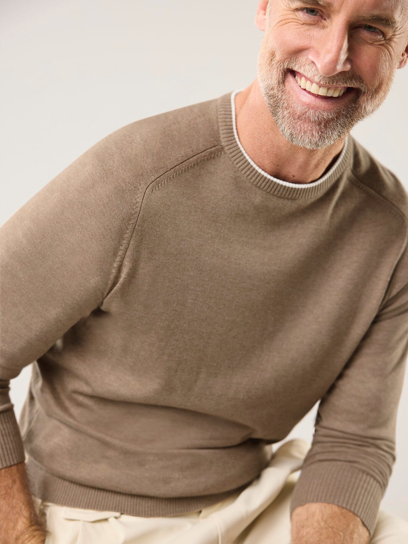 Walbusch Premium Pullover Beige 50 2