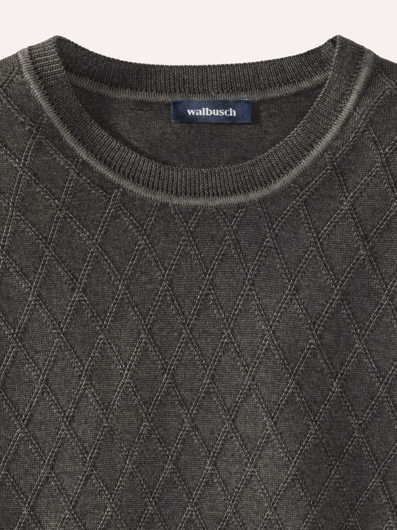 Walbusch Merino Extrafein Knit Sweater Green Size 52 3