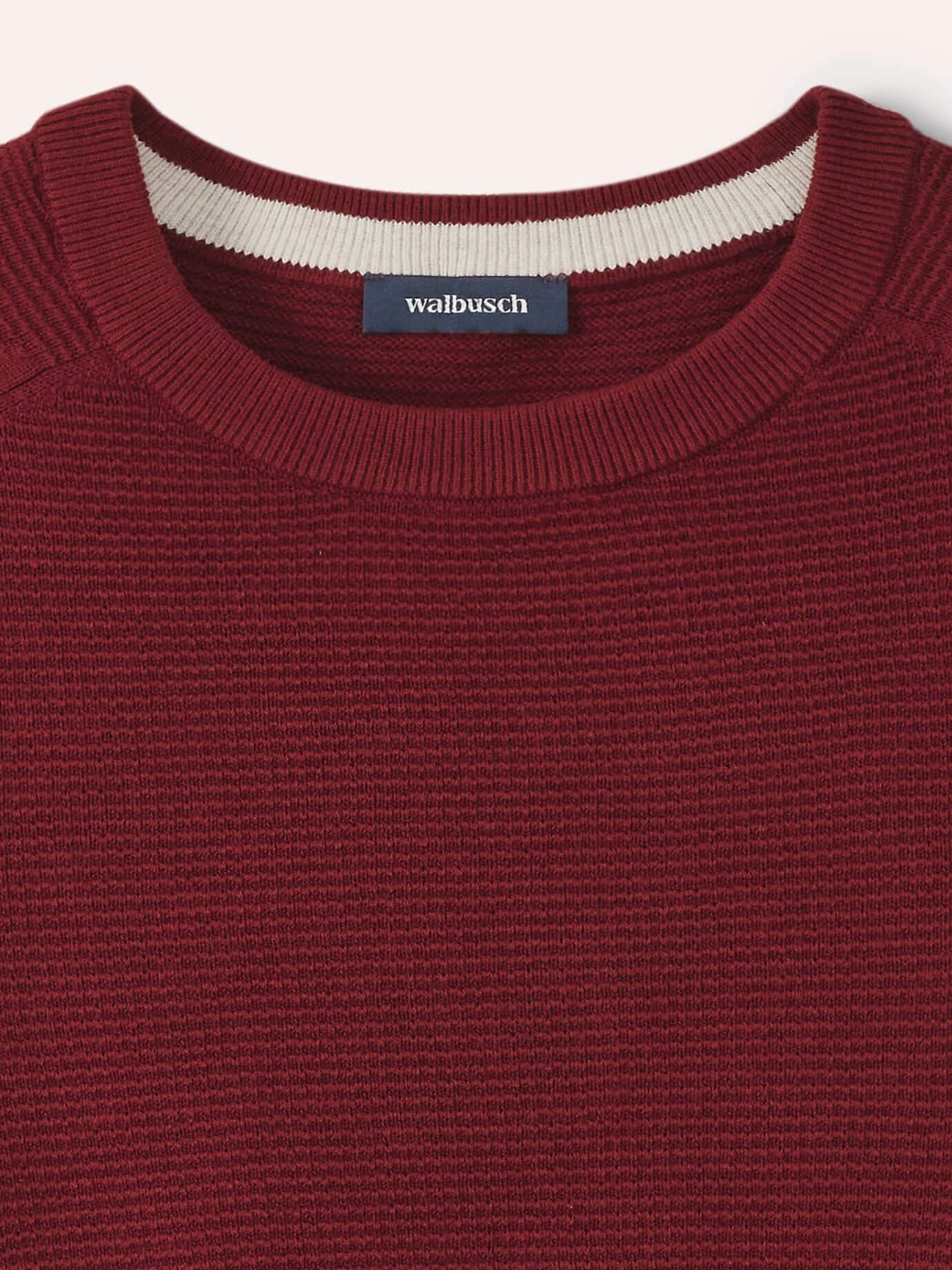 Walbusch Ottoman Pullover Red Size 56 4
