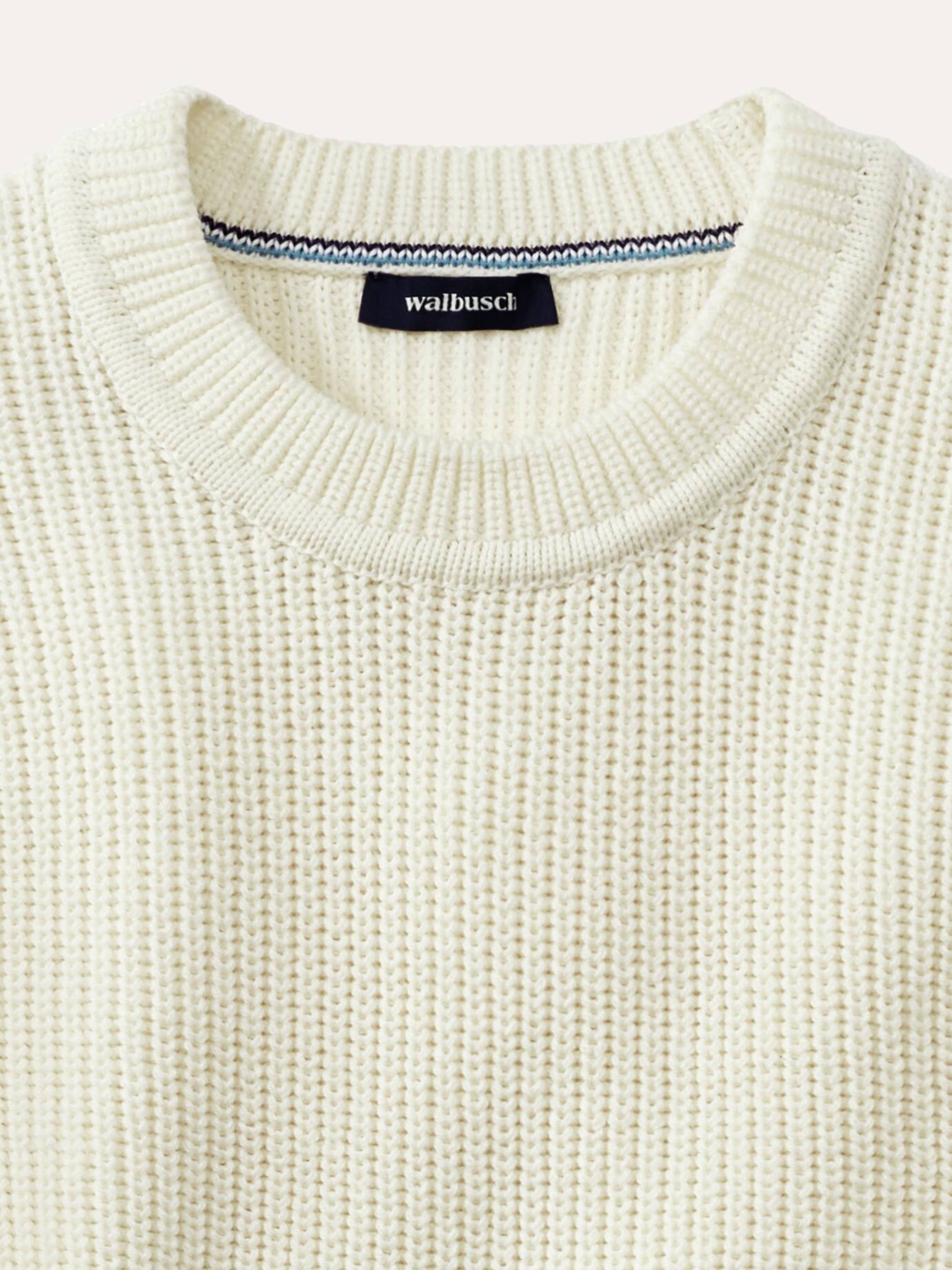 Walbusch Patentstrick Sweater White 56 4