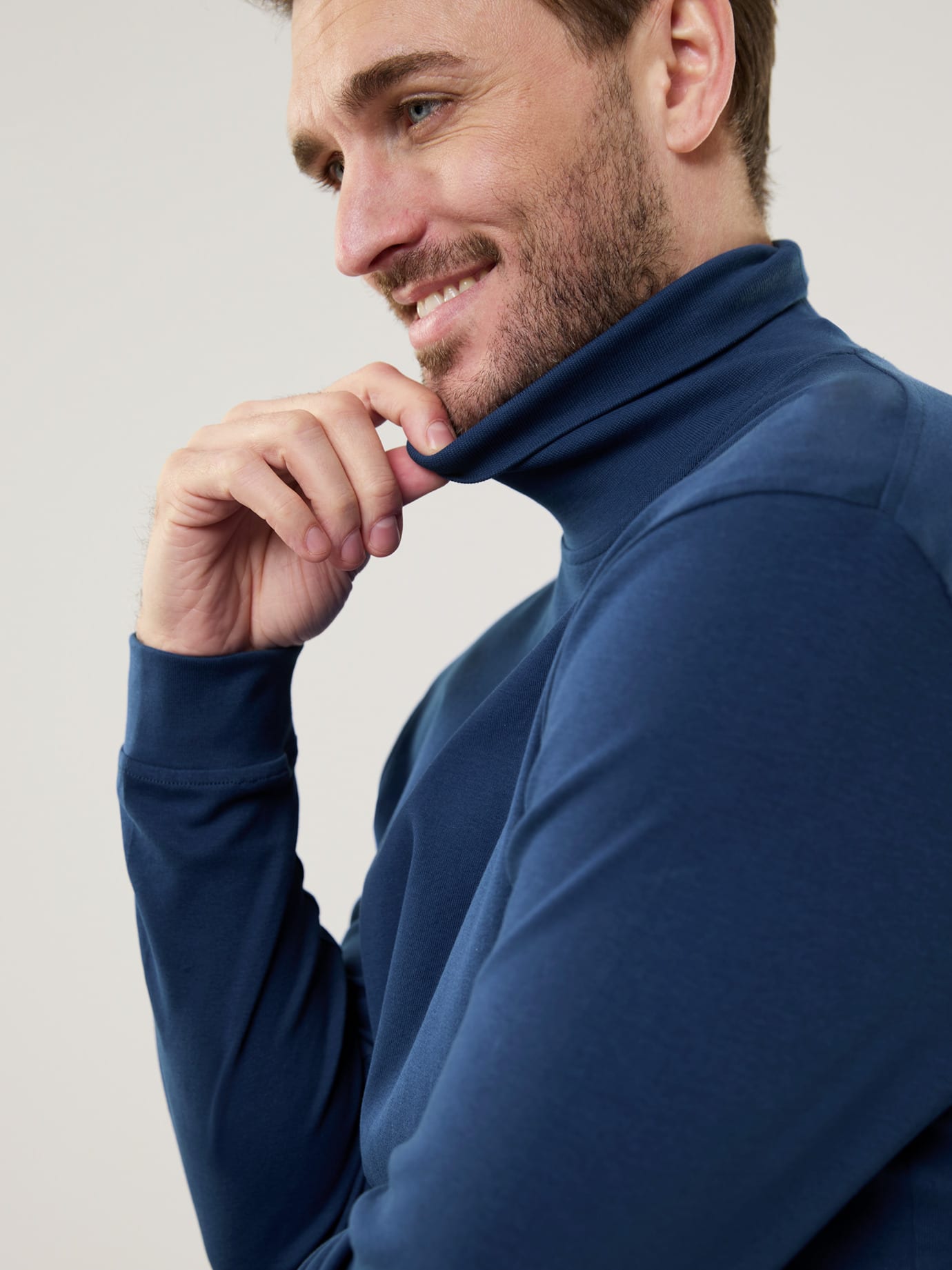 Walbusch Rollkragen-Shirt Blue 58/60 3