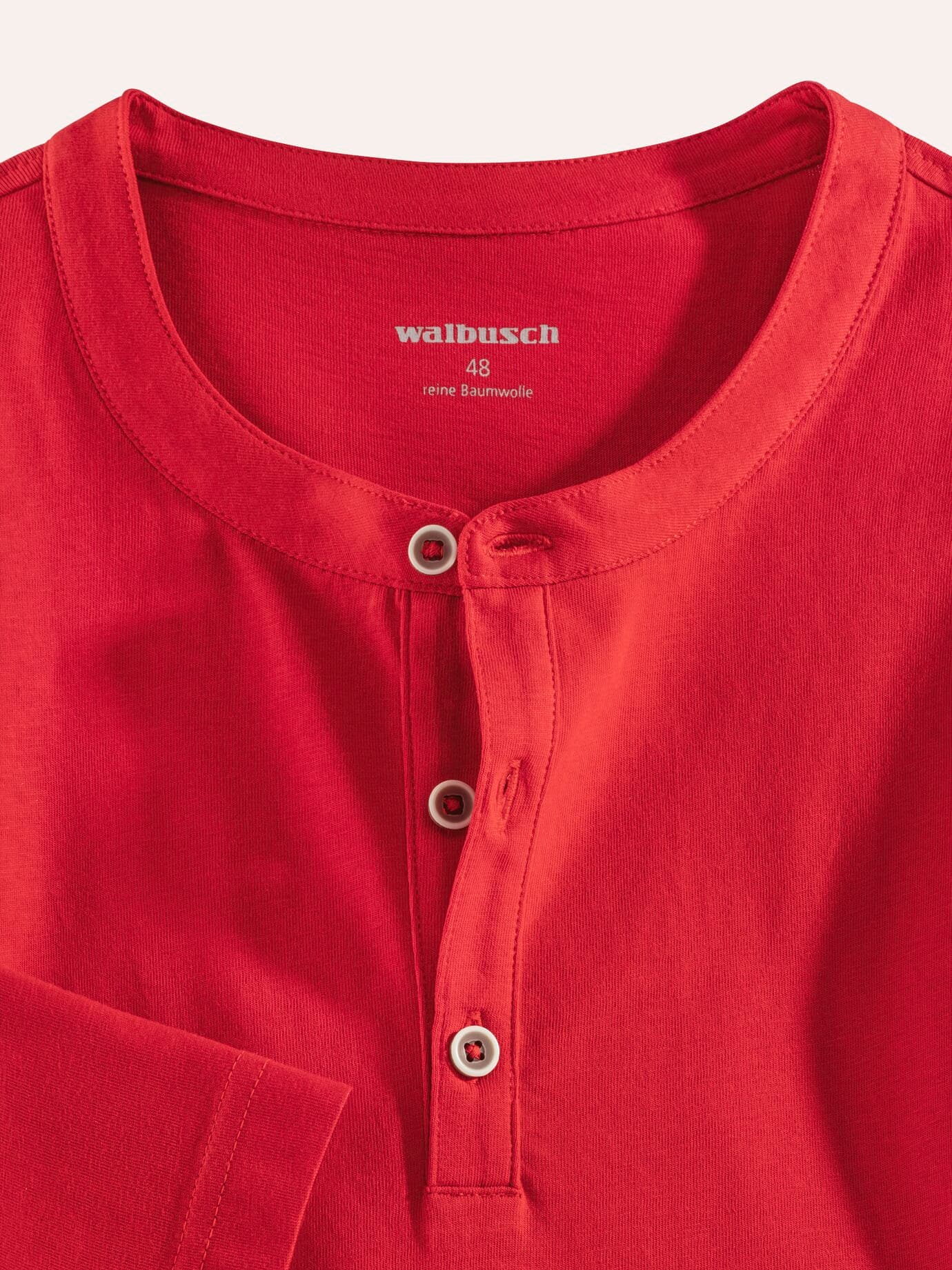 Walbusch Henley Shirt Red 56 3