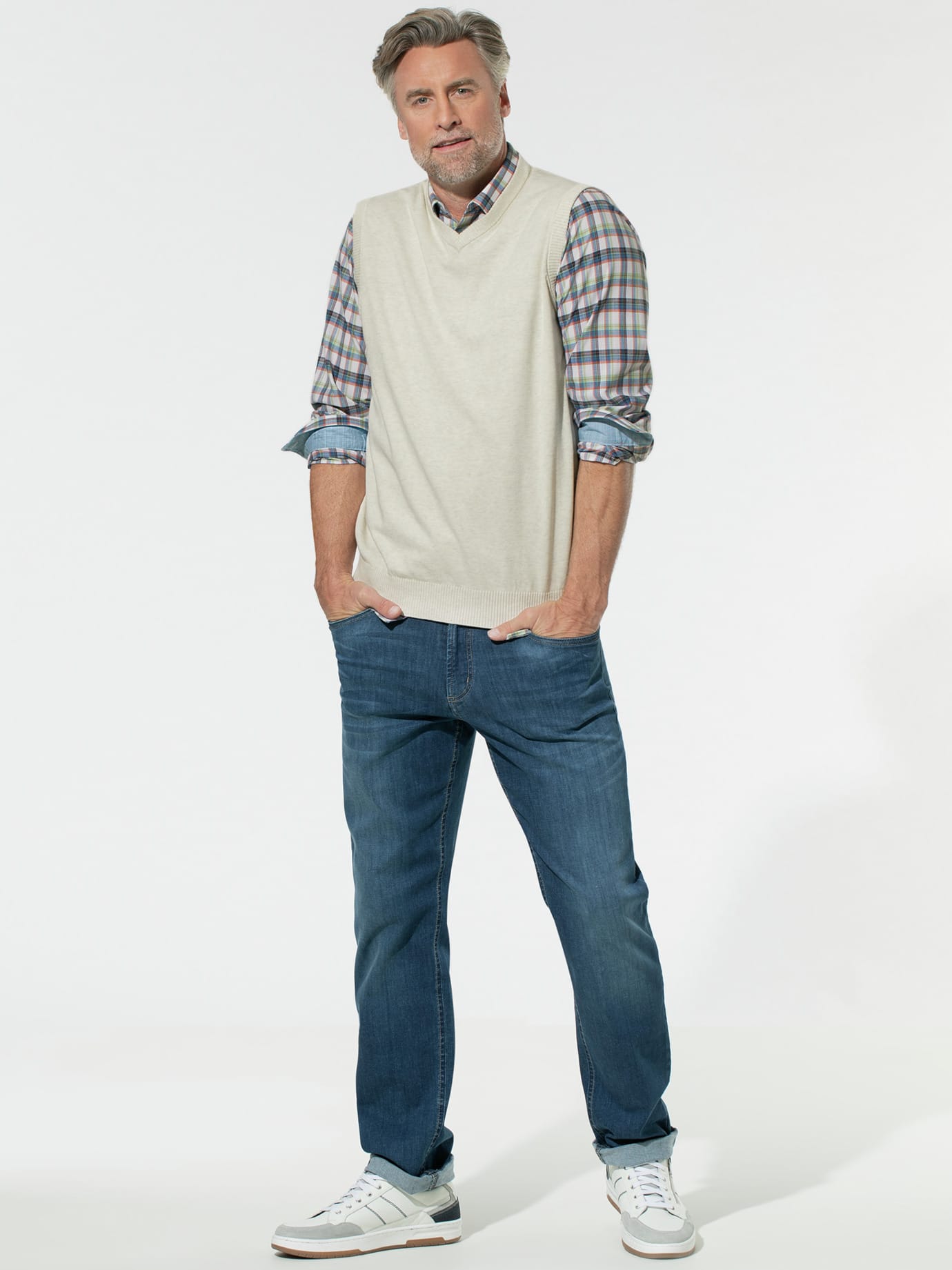 Pullover Pullunder Outfit Herren Pullunder Soft Cotton Bei