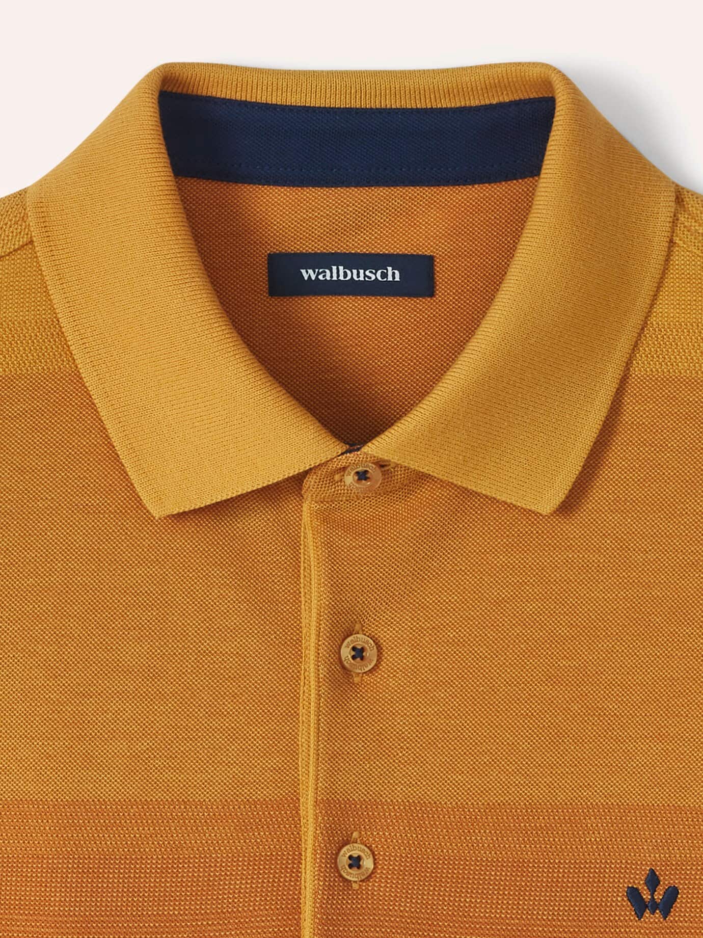 Walbusch Ombre Streifenpolo Hitzefrei Orange 56 4