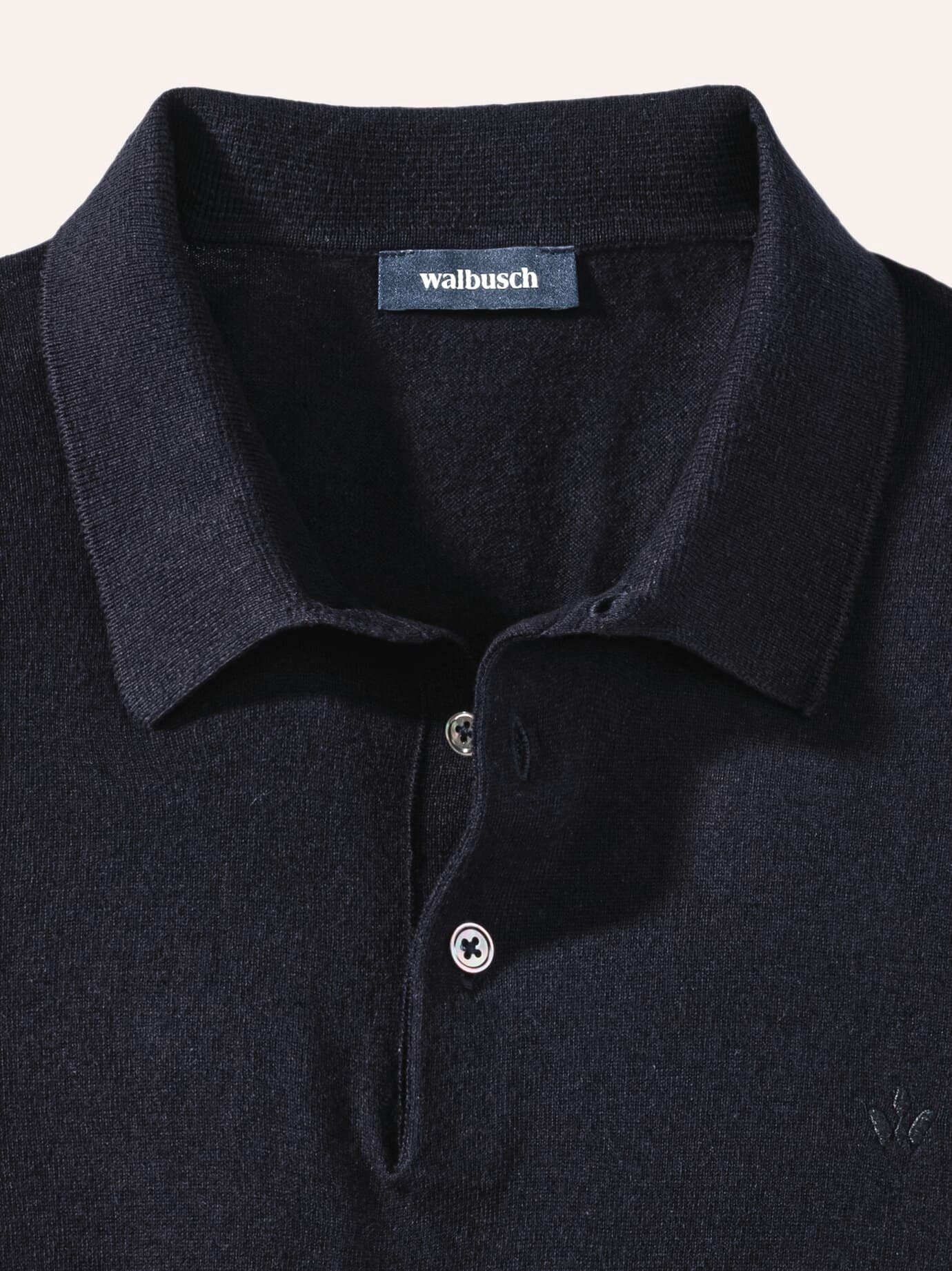 Walbusch Strickpolo Blau 58/60 4