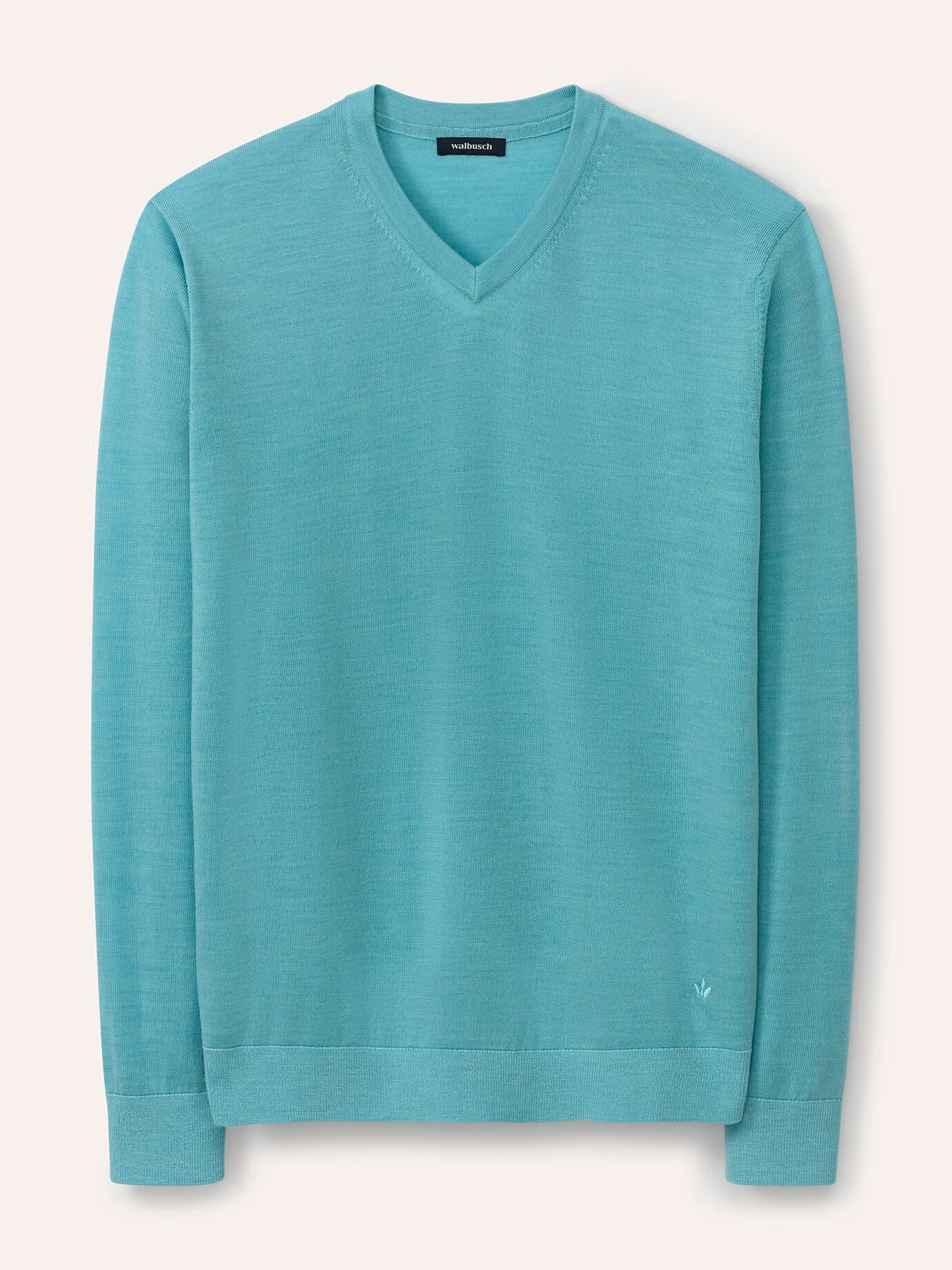 V-Pullover Merino Extrafein, , Farbe Grün, 58/60, reine, extrafeine Merinowolle temperaturausgleichend Herren