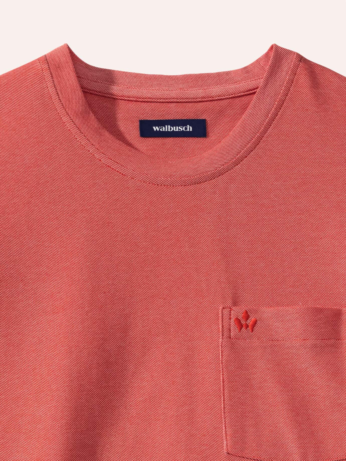 Walbusch Extraglatt T-Shirt Rot 48 3
