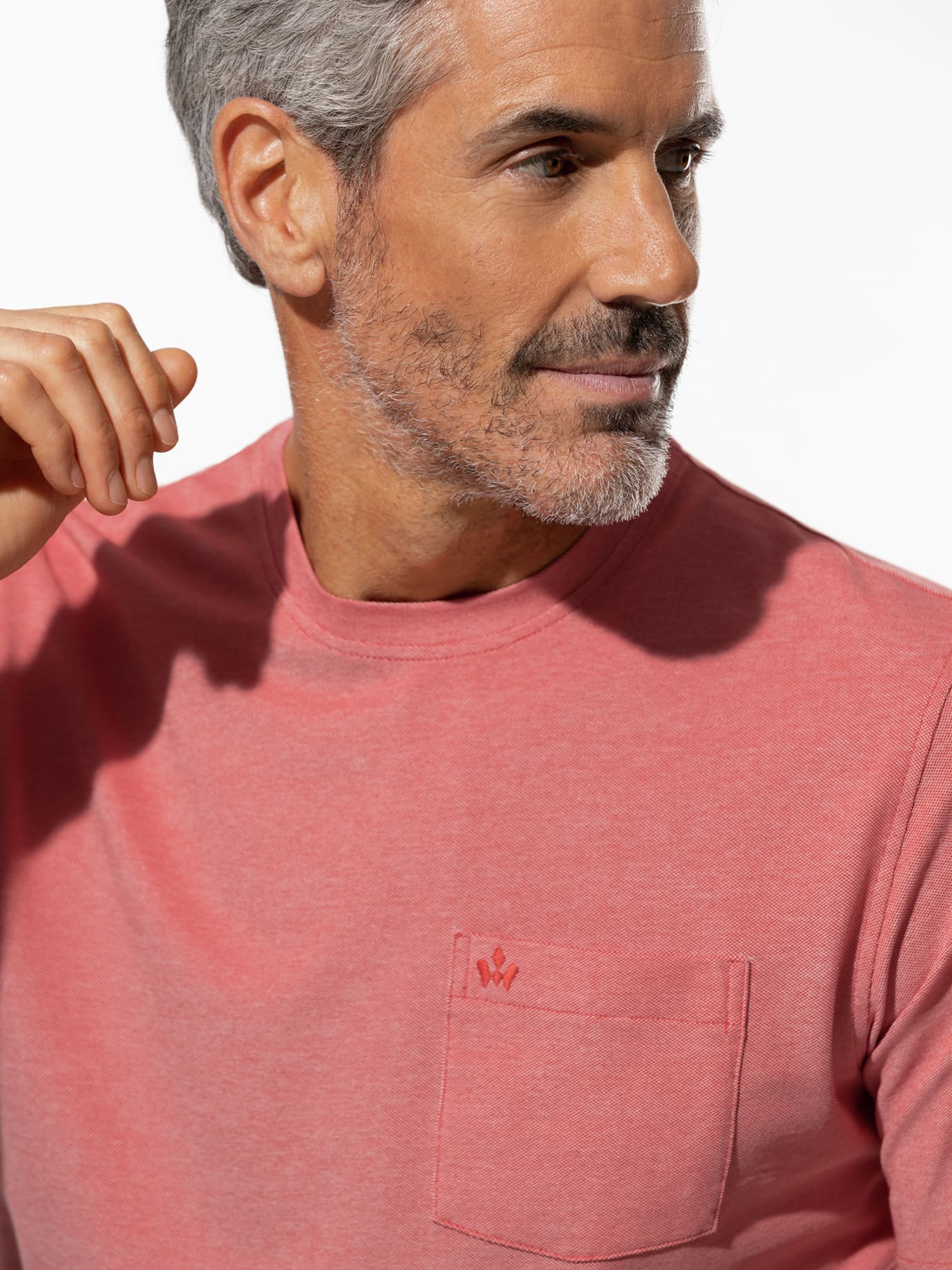 Walbusch Extraglatt T-Shirt Rot 48 4