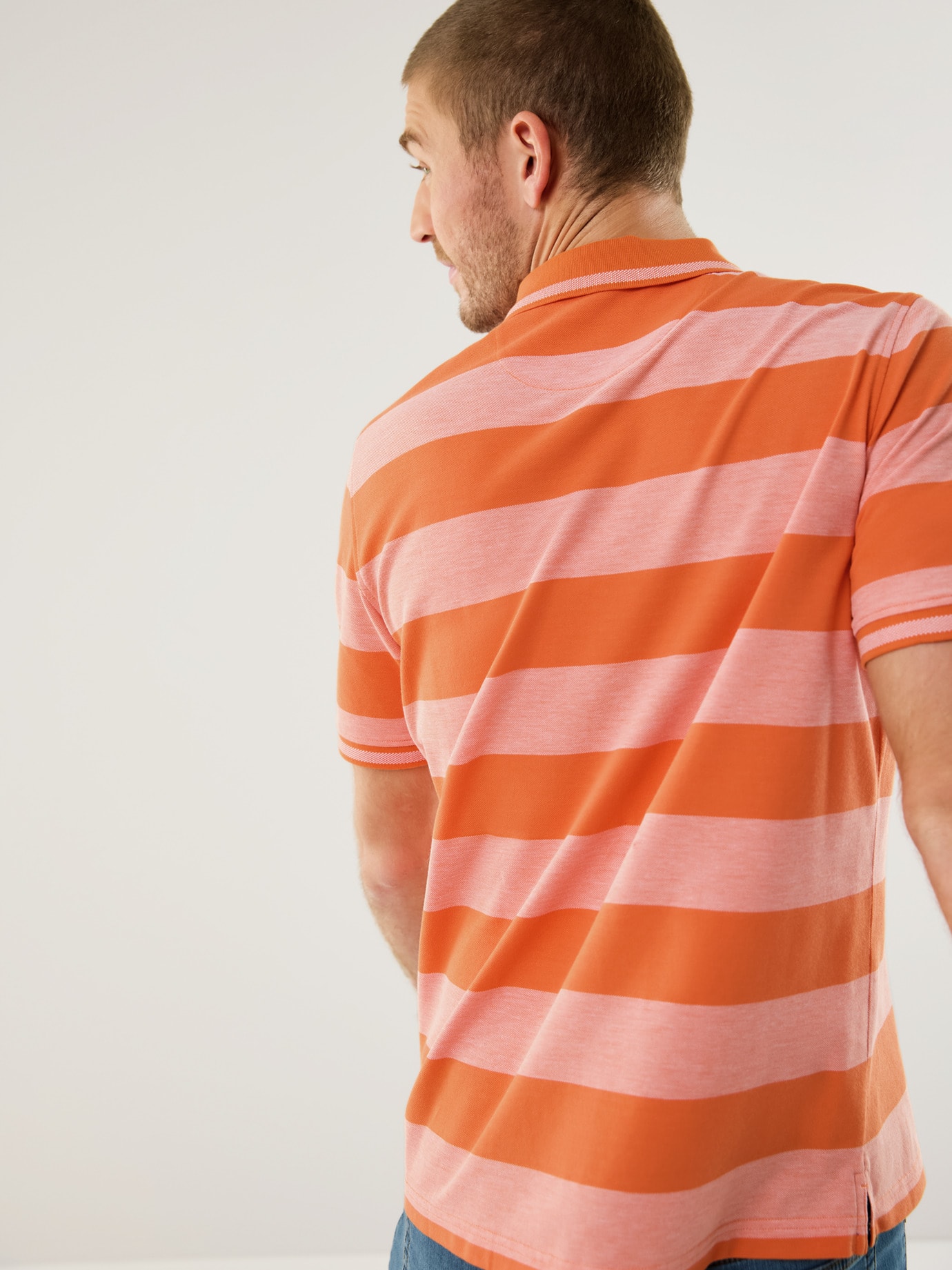 Walbusch Extraglatt-Polo Klimakontrolle Polo Orange 54 7