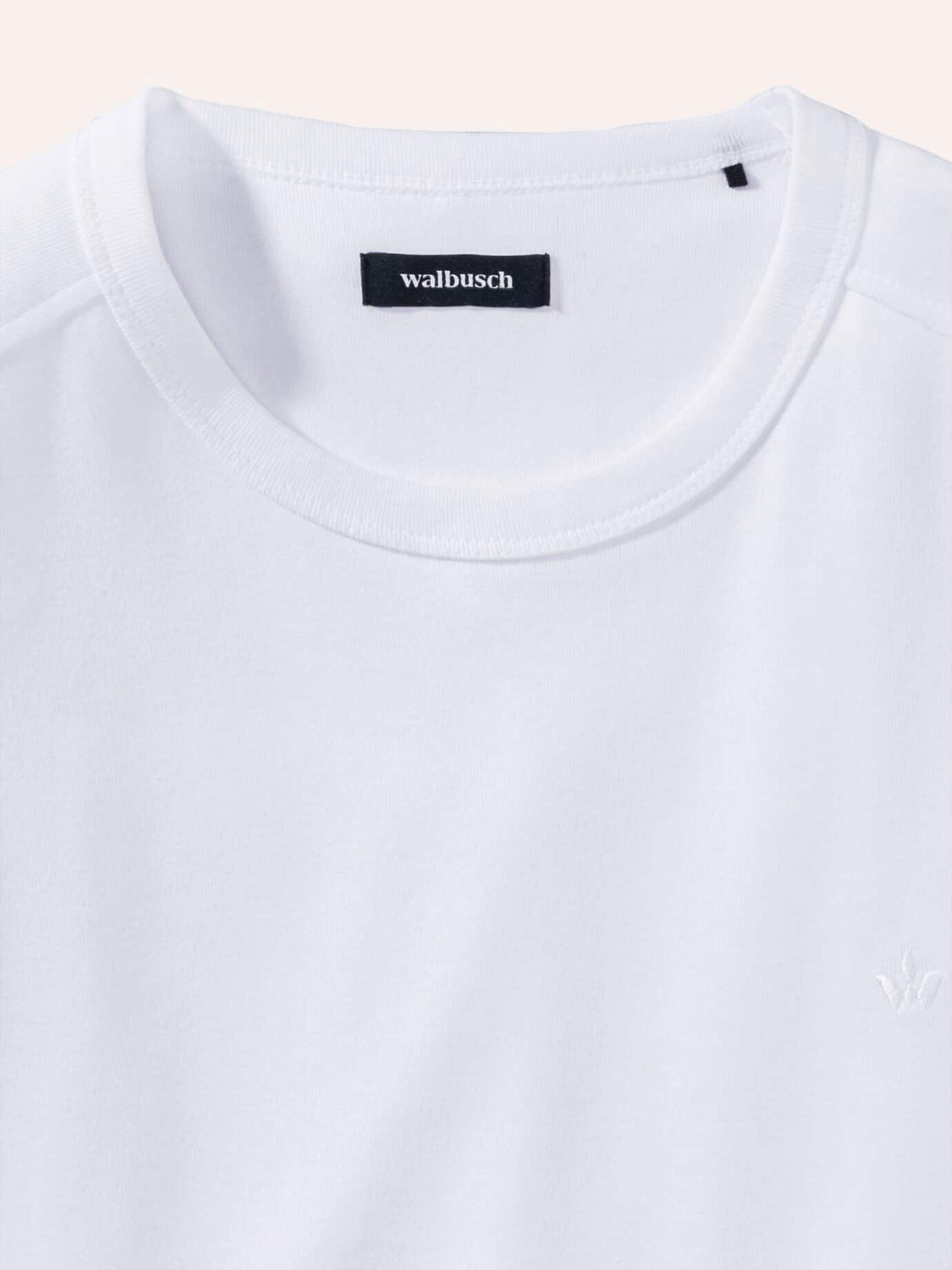 Walbusch Das zu schade für drunter-Shirt, , Farbe Weiß, 56, reine, weiche Baumwolle atmungsaktiv Herren 3