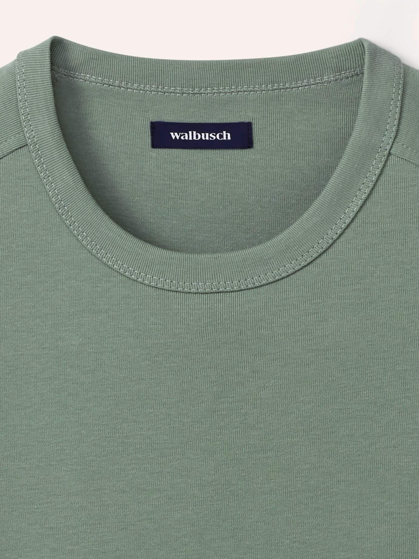 Walbusch Das zu schade für drunter-Shirt, noch offen: Größenlauf, Farbe Grün, 52, reine, weiche Baumwolle atmungsaktiv Herren 4