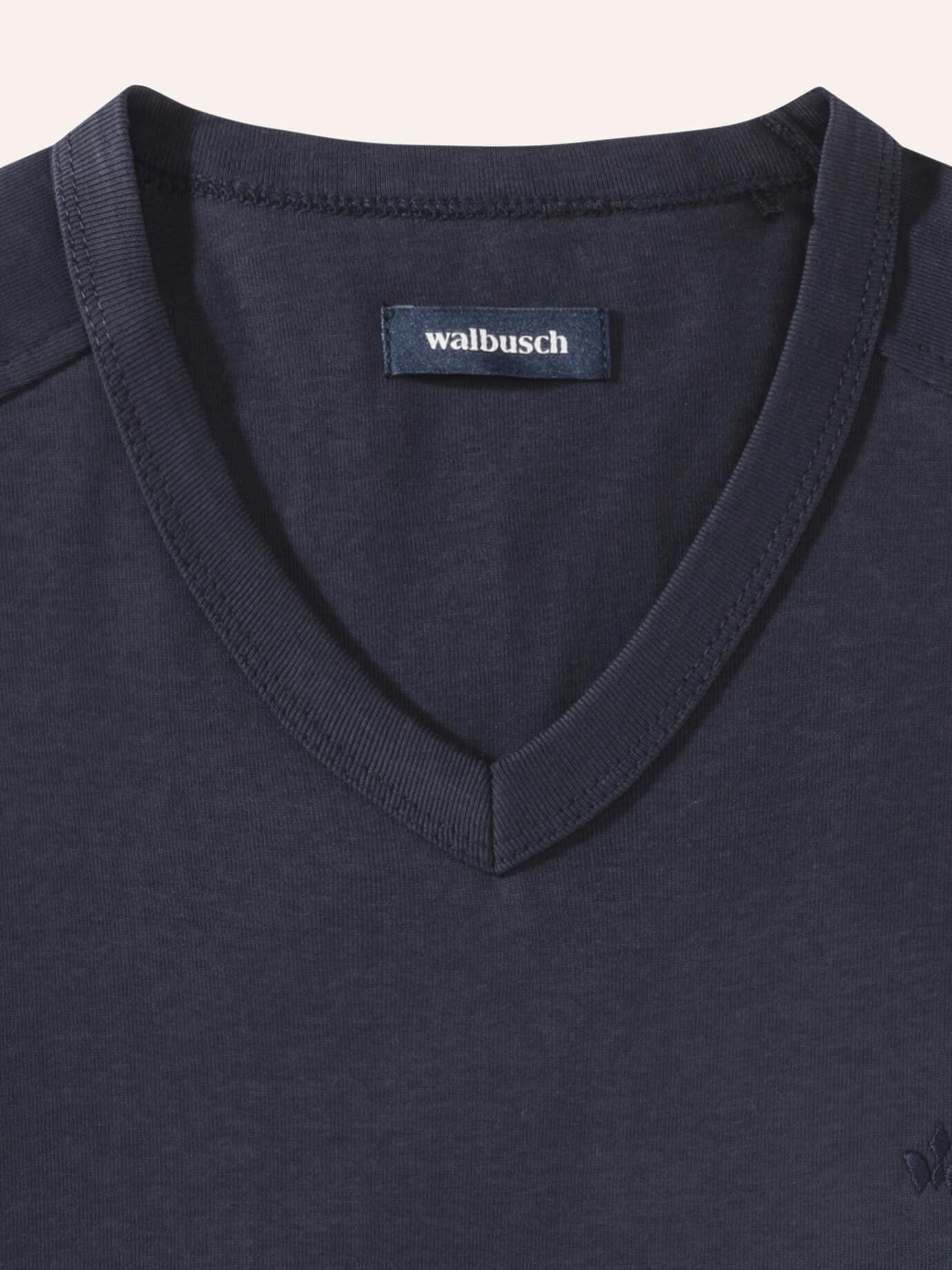 Walbusch Zu schade für drunter-Shirt V-Neck Blue 54 4