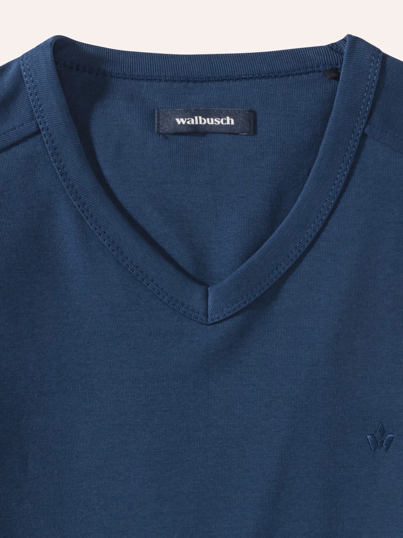 Walbusch Zu schade für drunter-Shirt V-Neck Blue 54 8