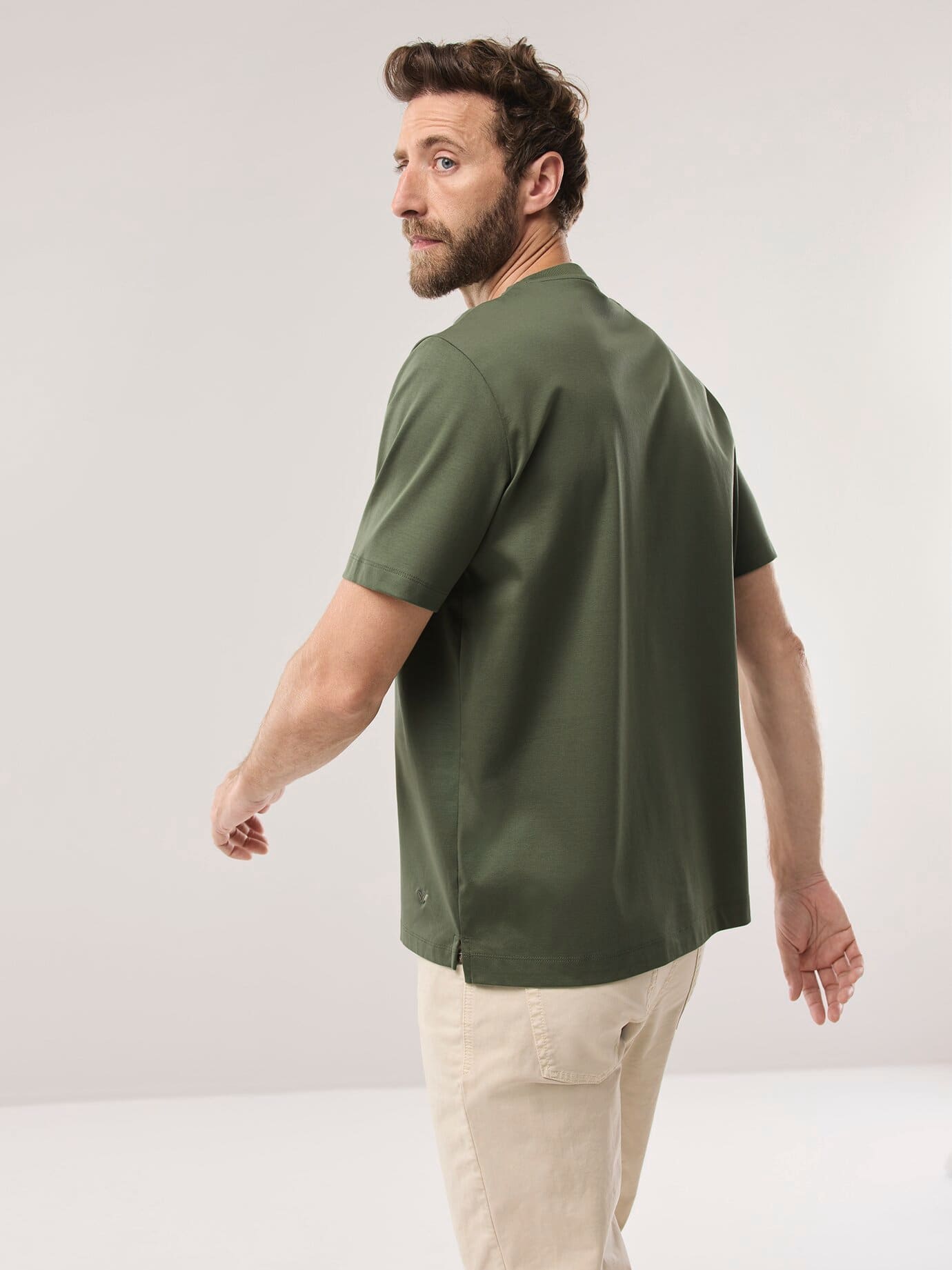 Walbusch T-Shirt Green 56 3