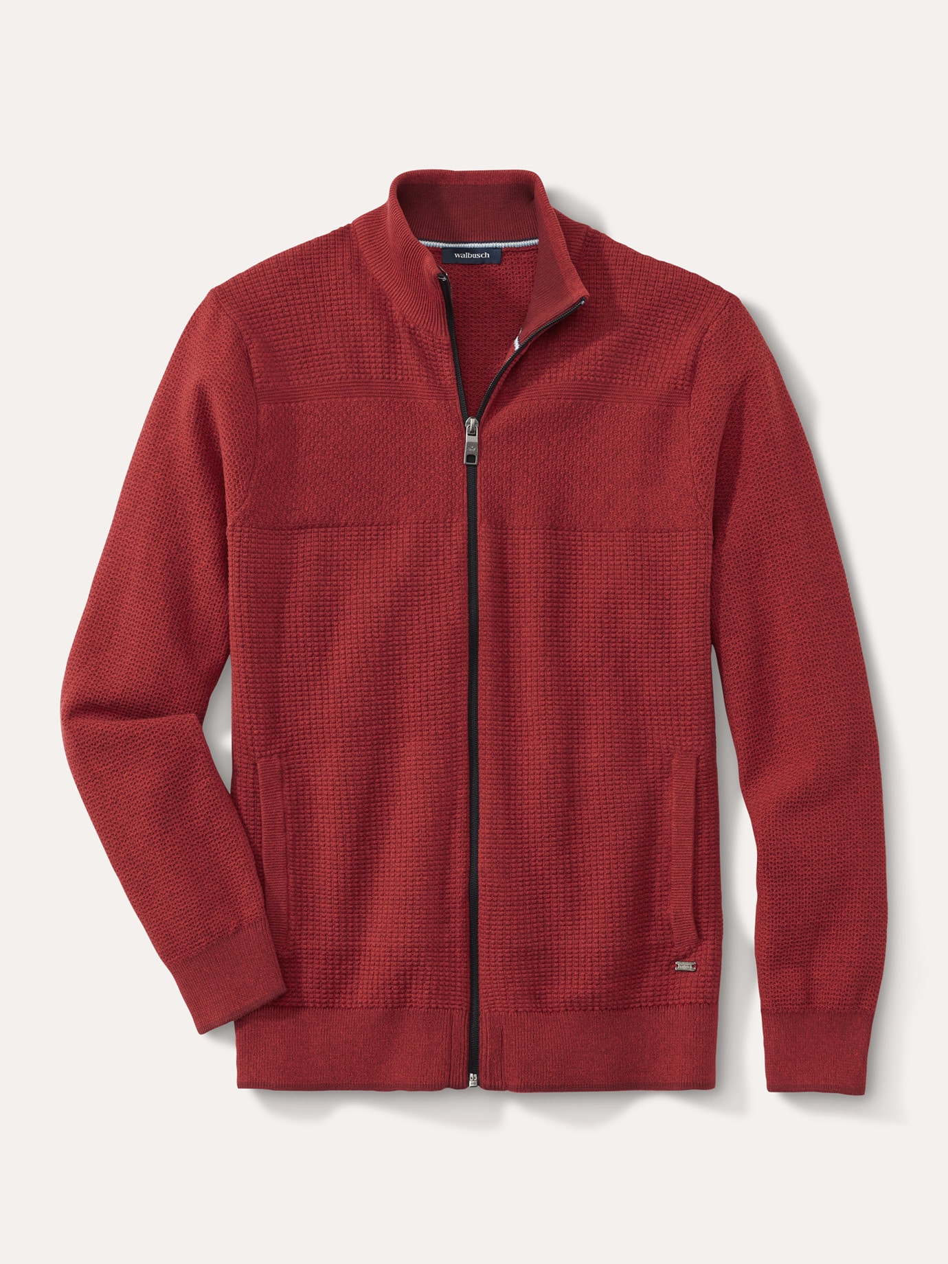 Strukturjacke Farbeffekt Feuerrot