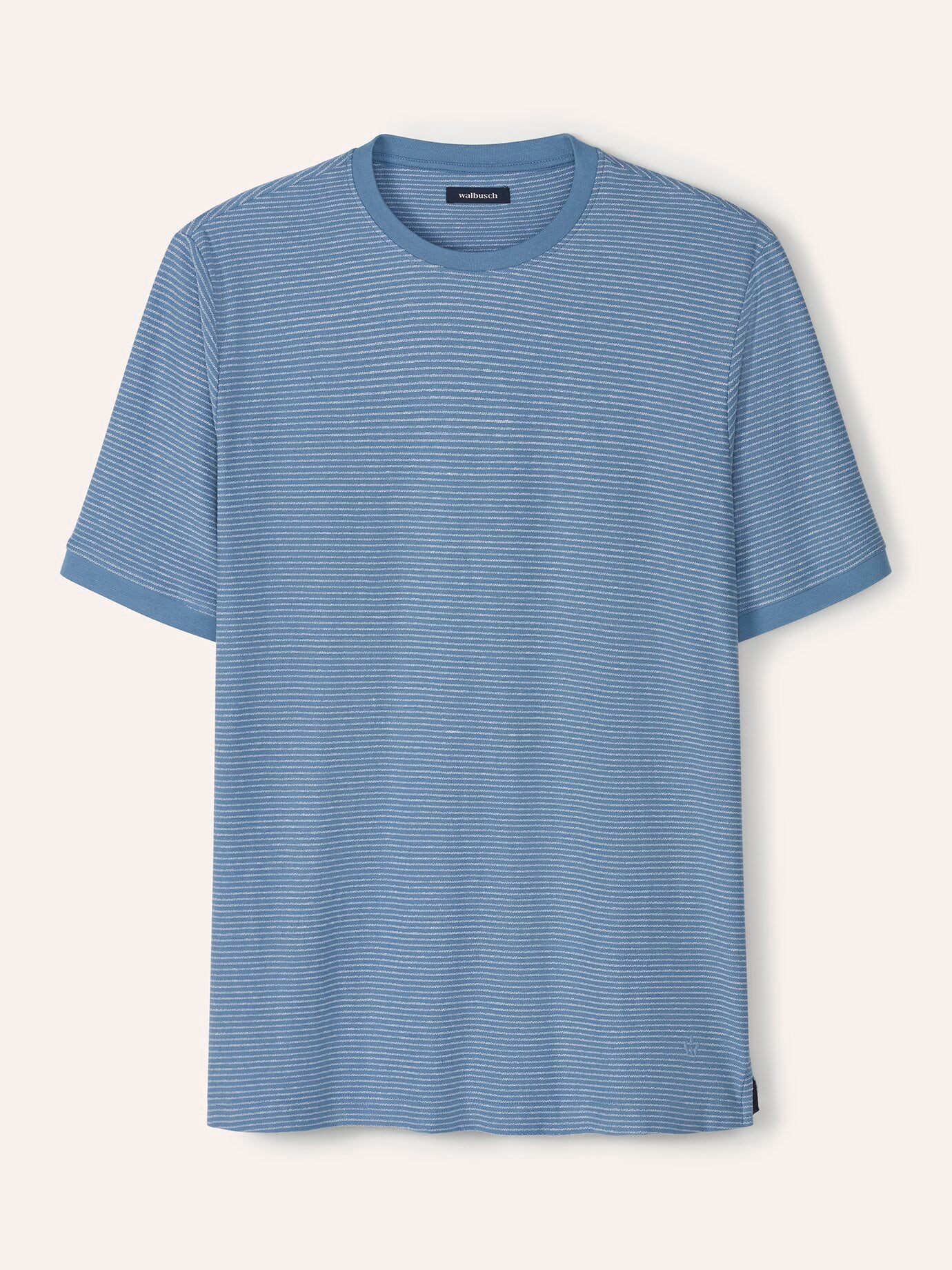 Walbusch Struktur T-Shirt Bleu 56 5