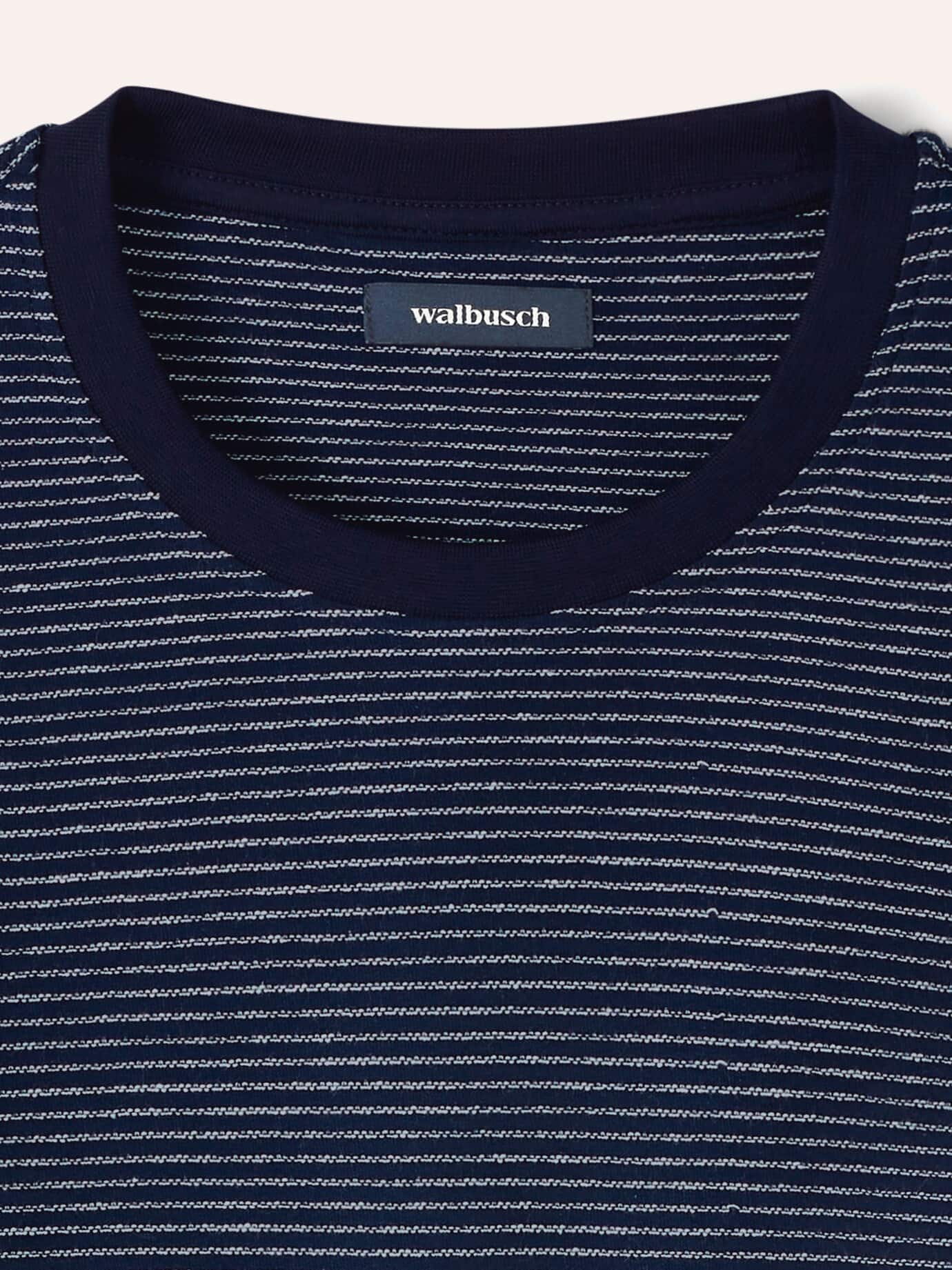 Walbusch Struktur T-Shirt Bleu 56 4