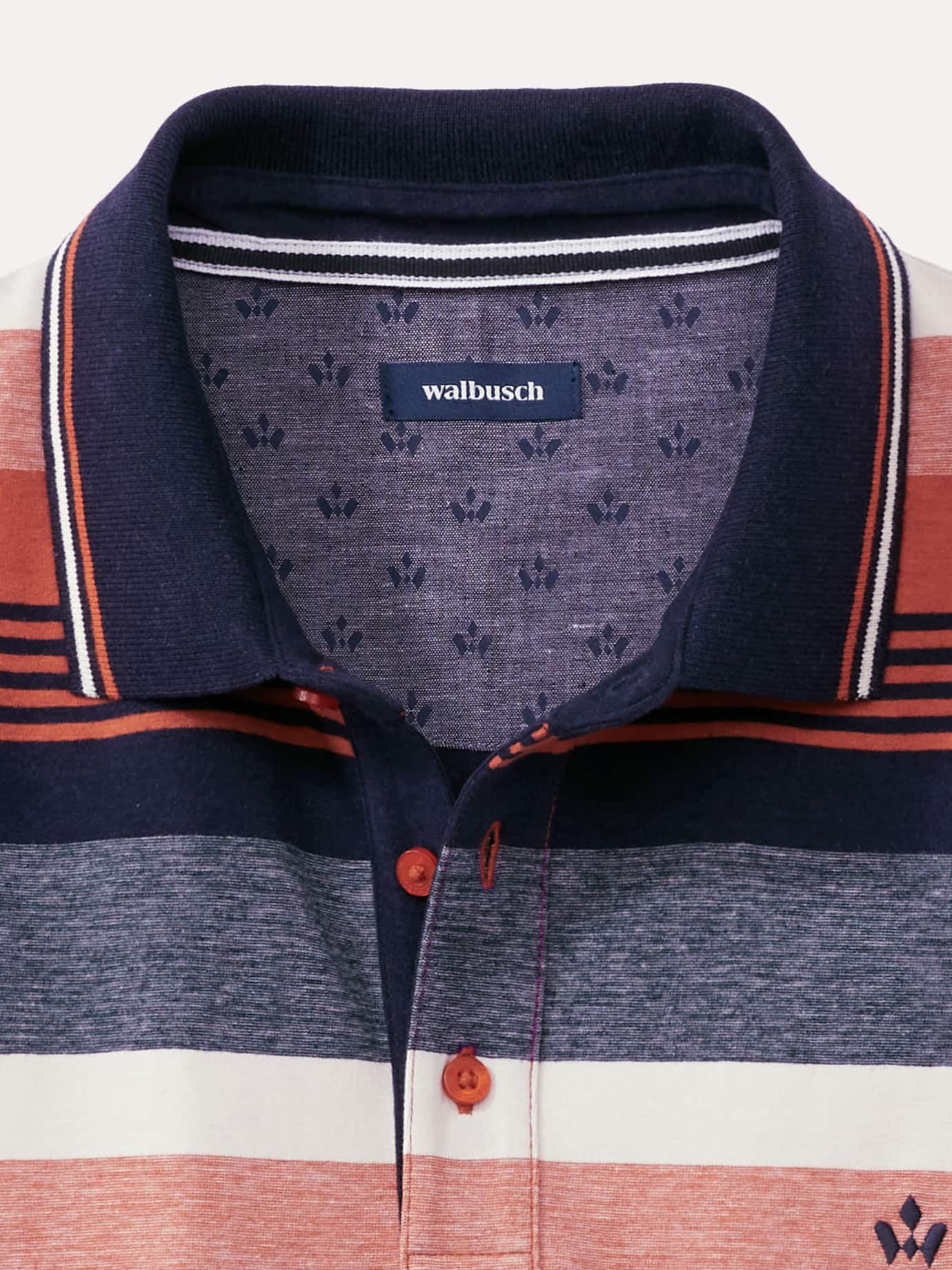 Walbusch Thermopolo Supersoft, noch offen: Größenlauf, Farbe Orange, 54, weicher Baumwollmix bequem, da elastisch Herren 4