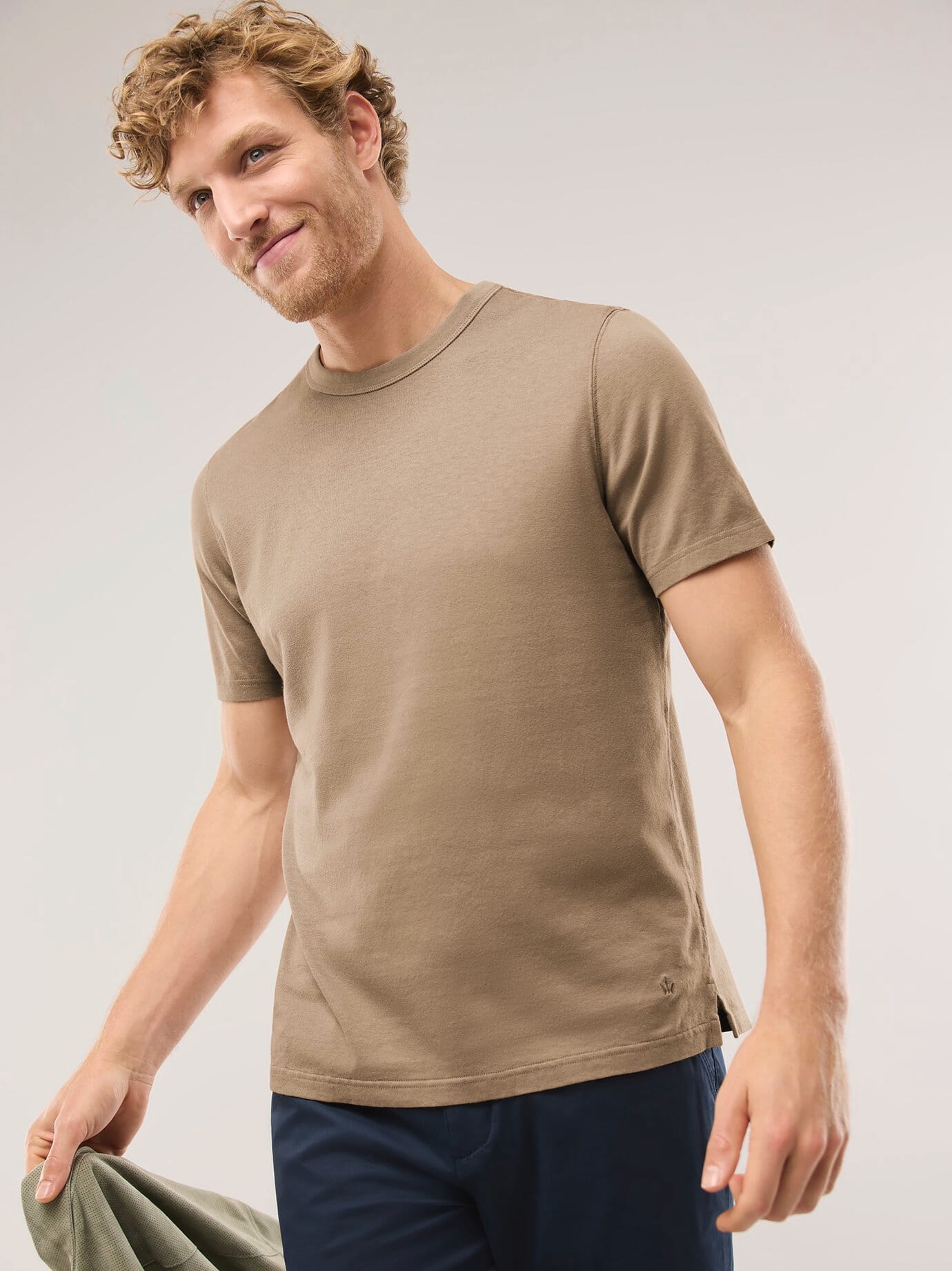 Walbusch Leinen T-Shirt, normale Größen, Farbe Braun, 62/64, hochwertige Leinenmischung kühl und atmungsaktiv Herren 3